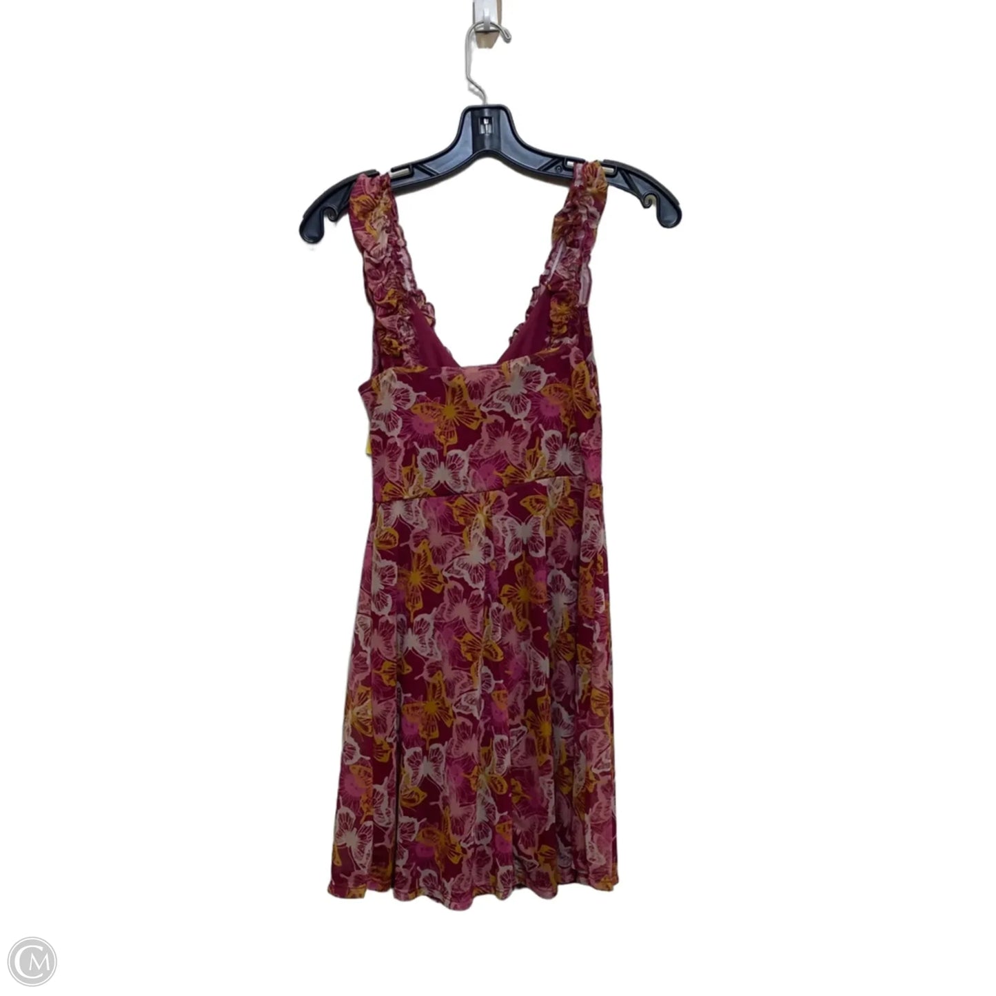 Dress Casual Short By No Boundaries In Pink & Yellow, Size: Xs