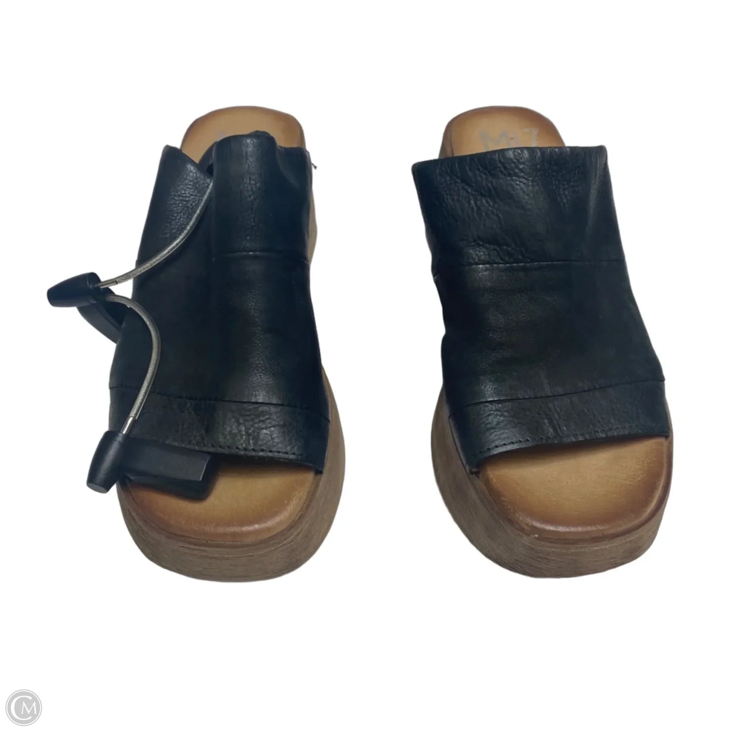 Sandals Heels Wedge By Miz Mooz In Black, Size: 6.5