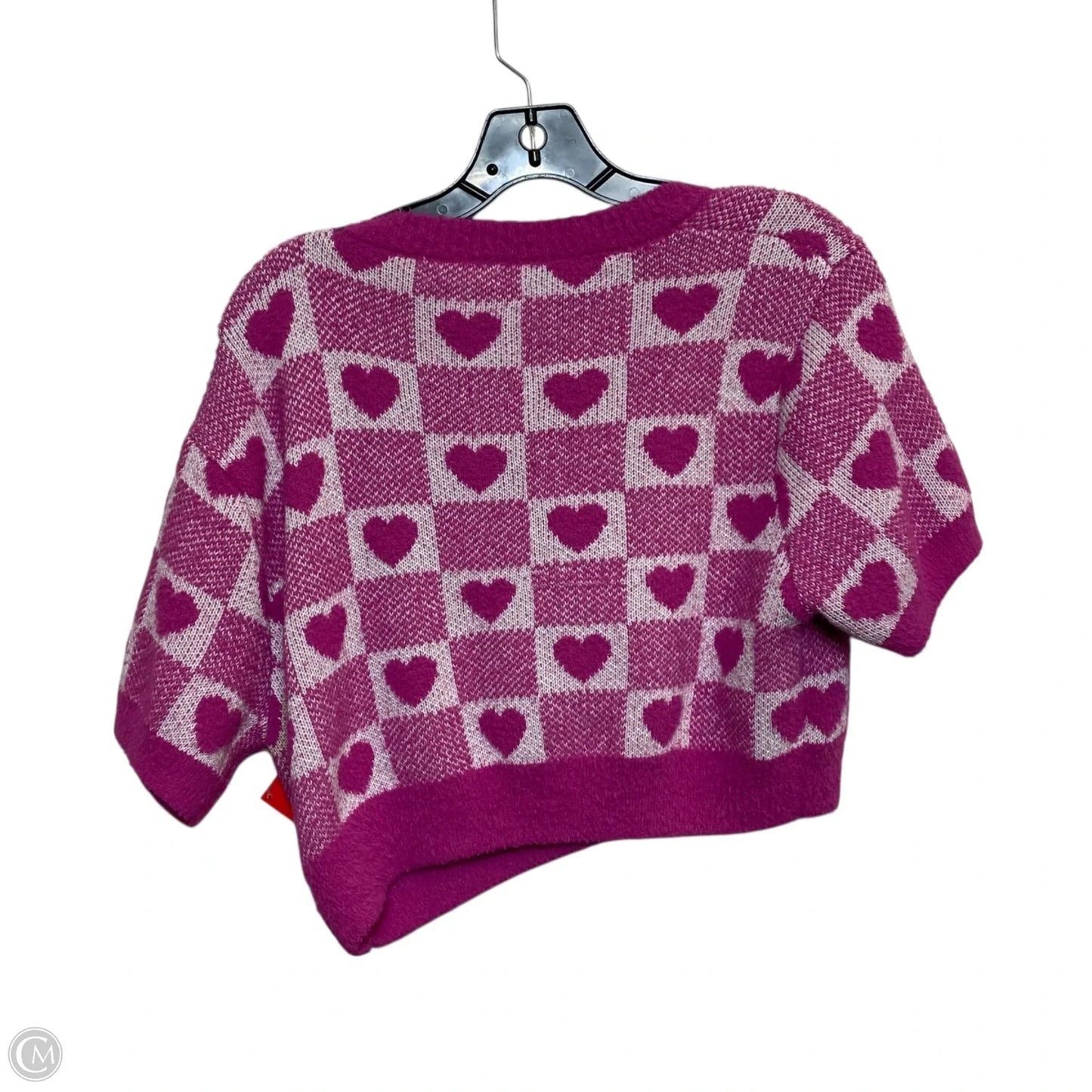 Sweater Short Sleeve By Fashion Nova In Pink, Size: L