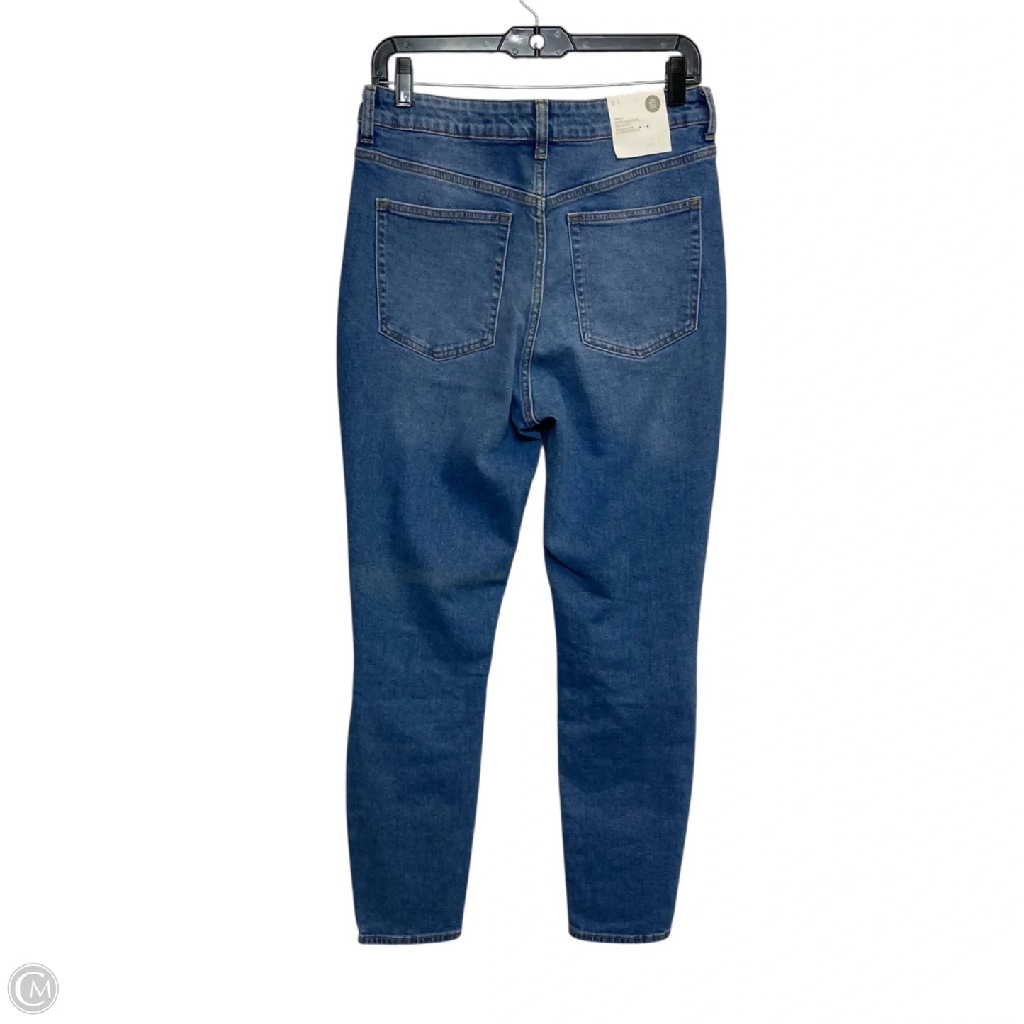 Jeans Skinny By H&m In Blue Denim, Size: 12