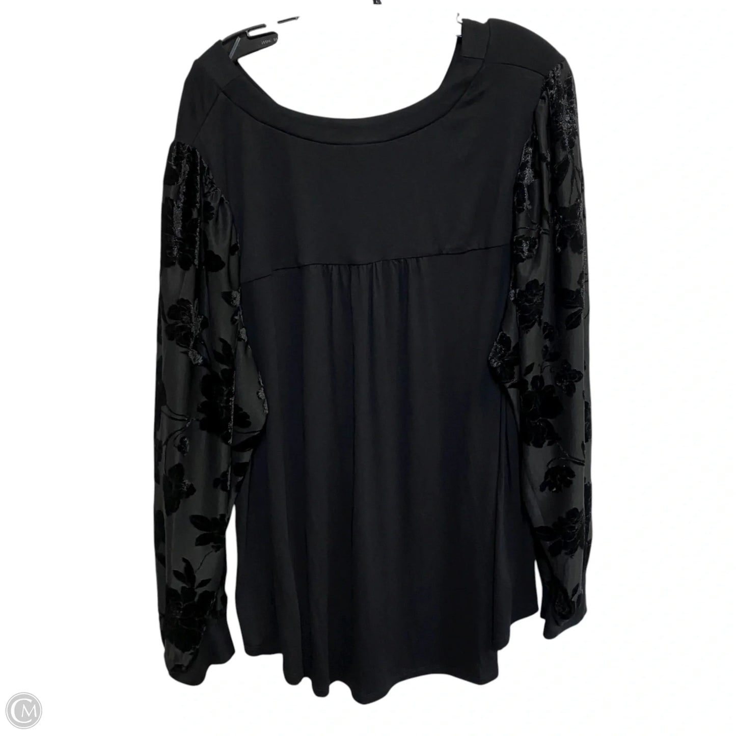 Top Long Sleeve By Lane Bryant In Black, Size: 3x