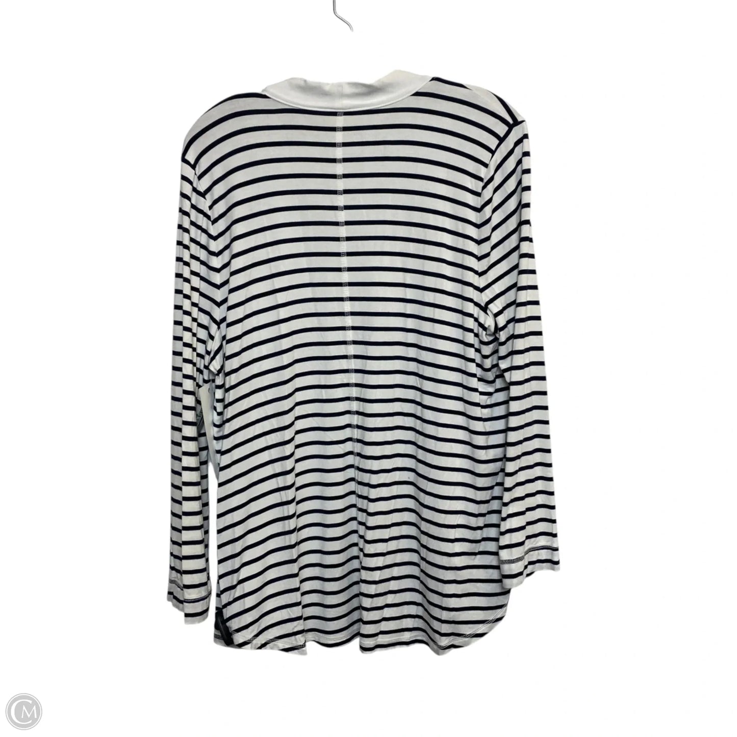 Cardigan By Talbots In Blue & White, Size: Xl