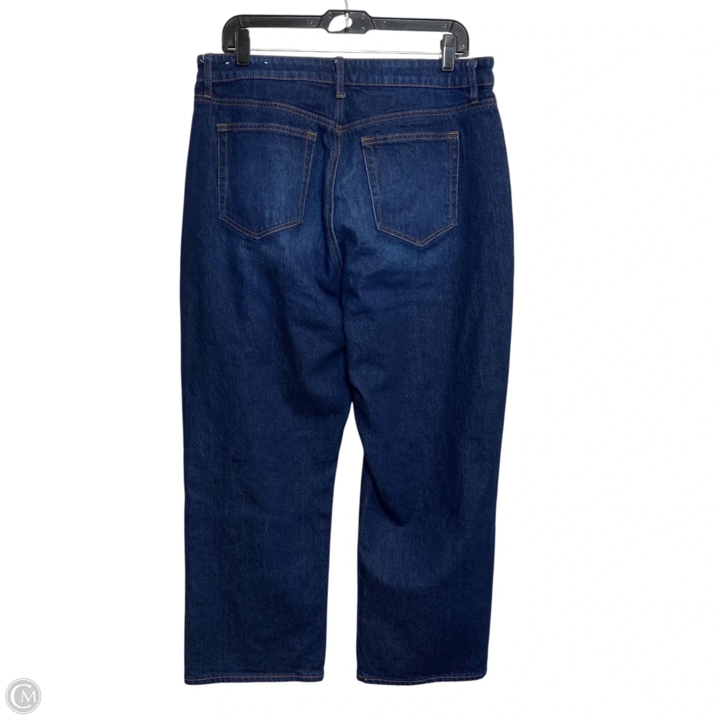 Jeans Straight By Loft In Blue Denim, Size: 14