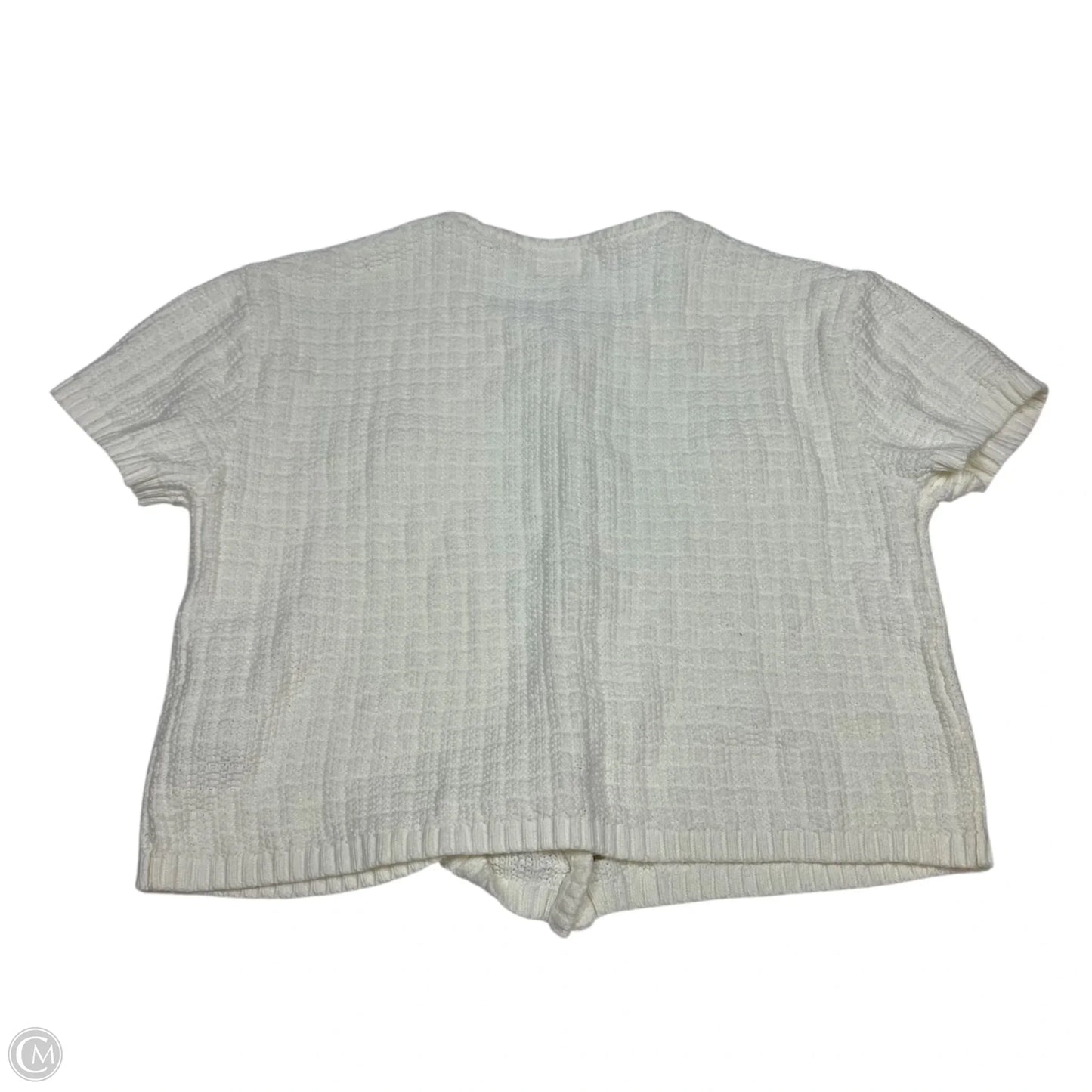 Sweater Cardigan By H&m In Cream, Size: Xl
