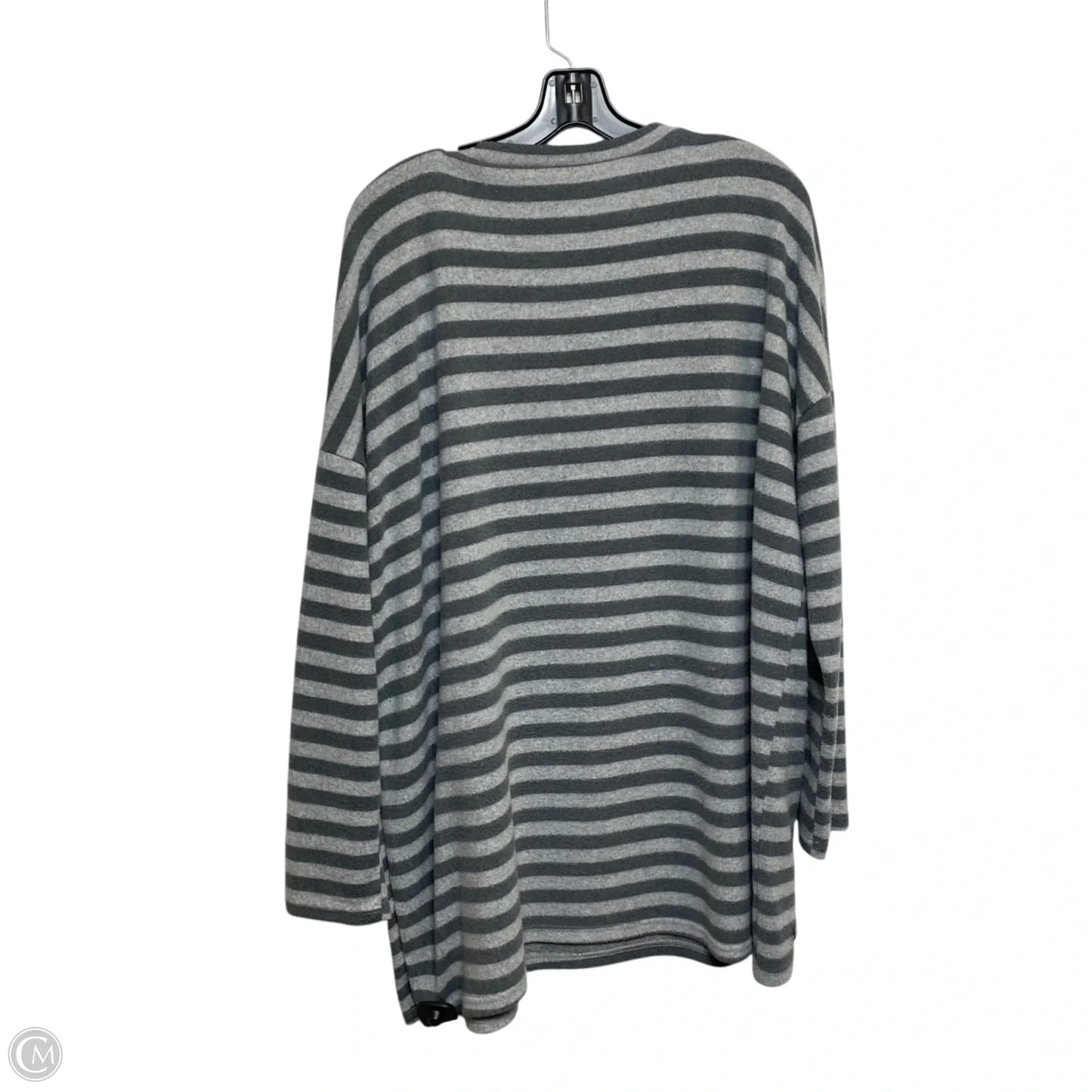 Top Long Sleeve By Simply Southern In Grey, Size: 2x