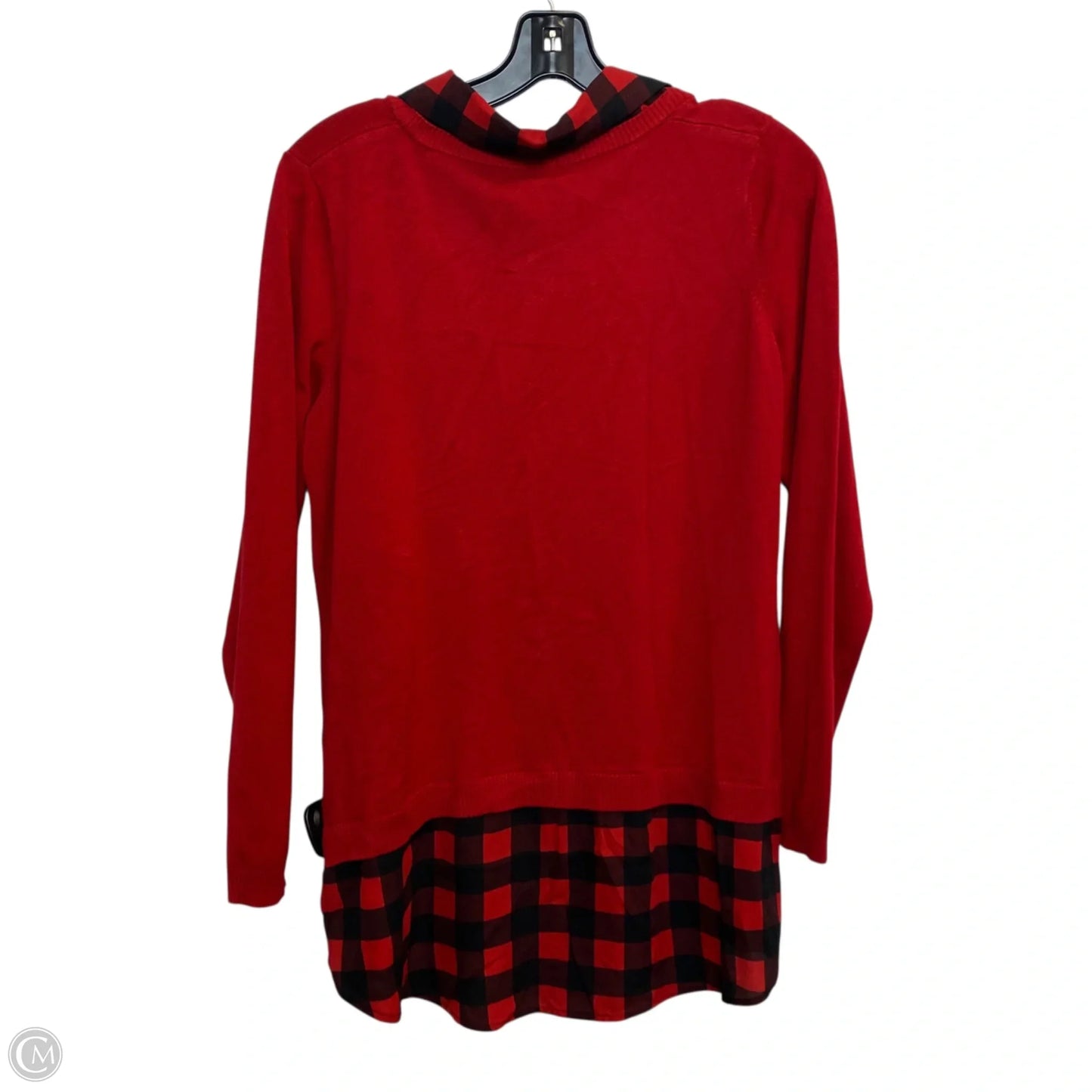 Top Long Sleeve By Adrianna Papell In Red, Size: L