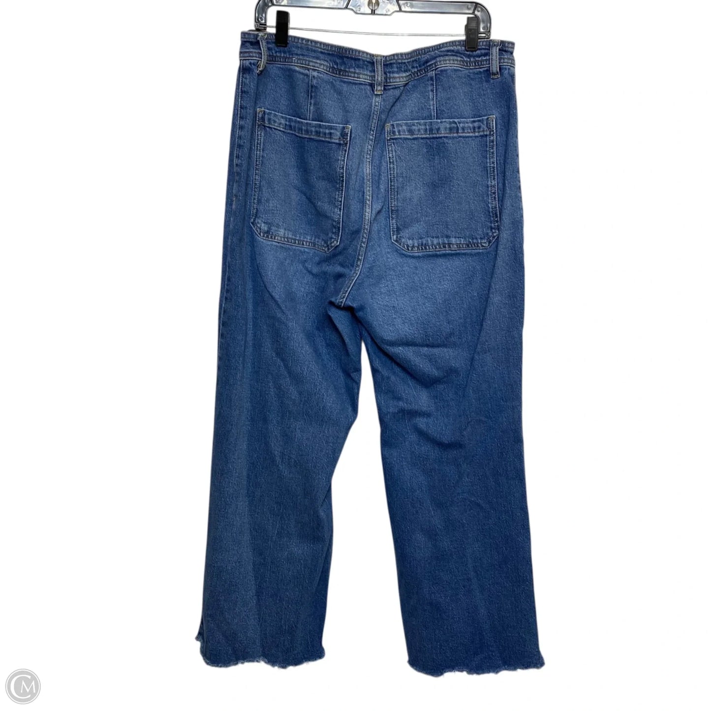 Jeans Wide Leg By Mng In Blue, Size: 16