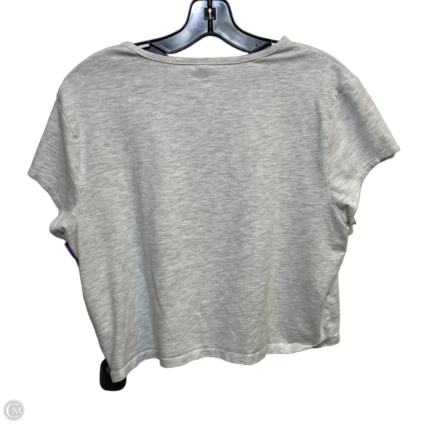 Top Short Sleeve Basic By H&m In Grey, Size: Xl