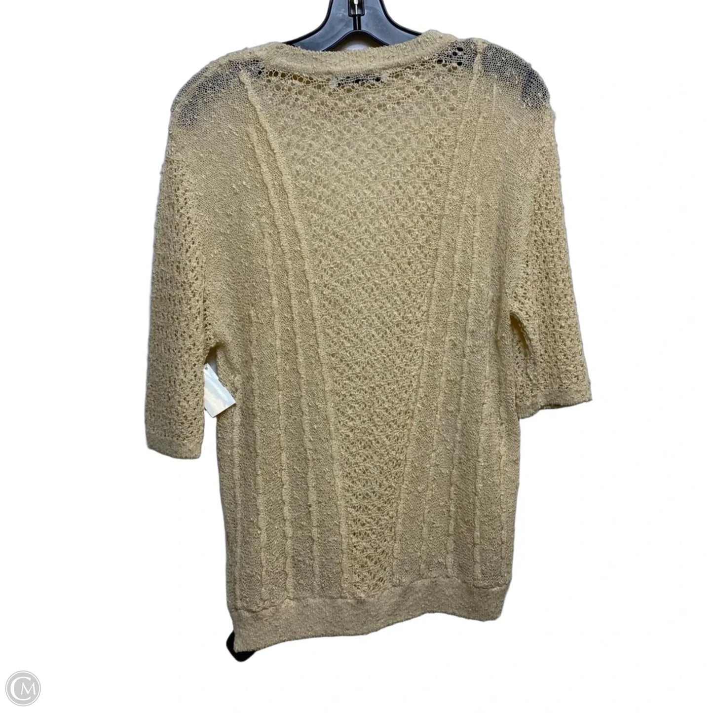 Top Short Sleeve By Zara In Cream, Size: Xl