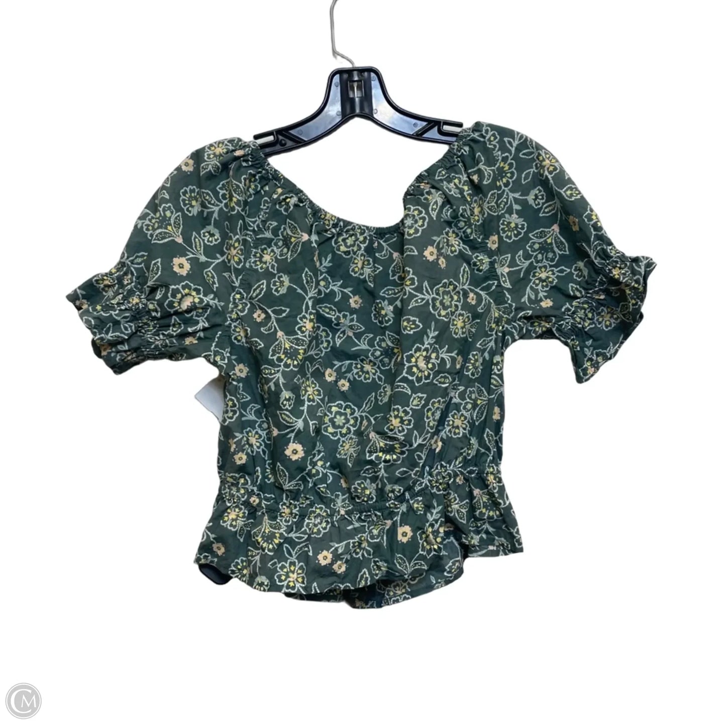 Top Short Sleeve By J. Crew In Green, Size: Xs