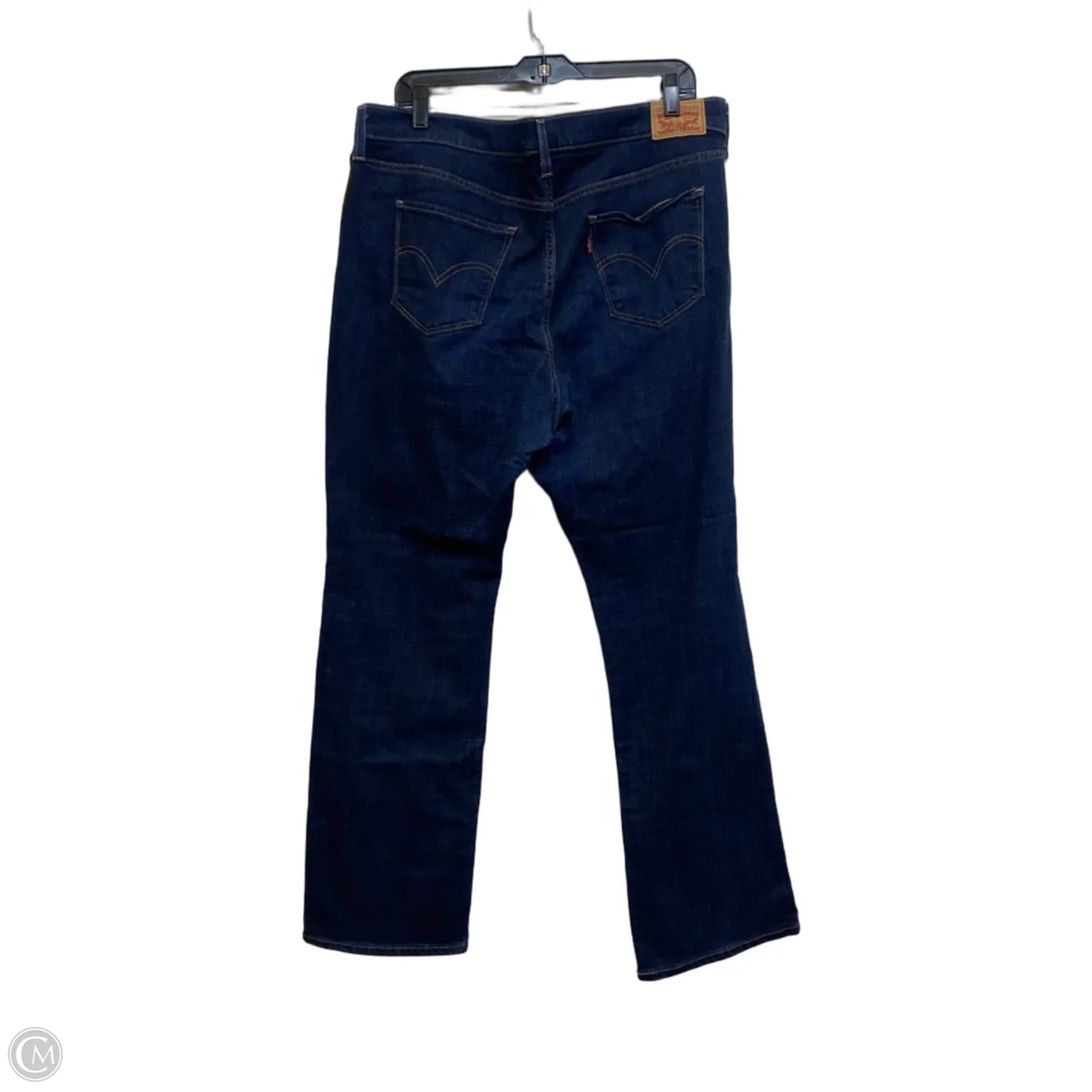 Jeans Boot Cut By Levis In Blue Denim, Size: 18