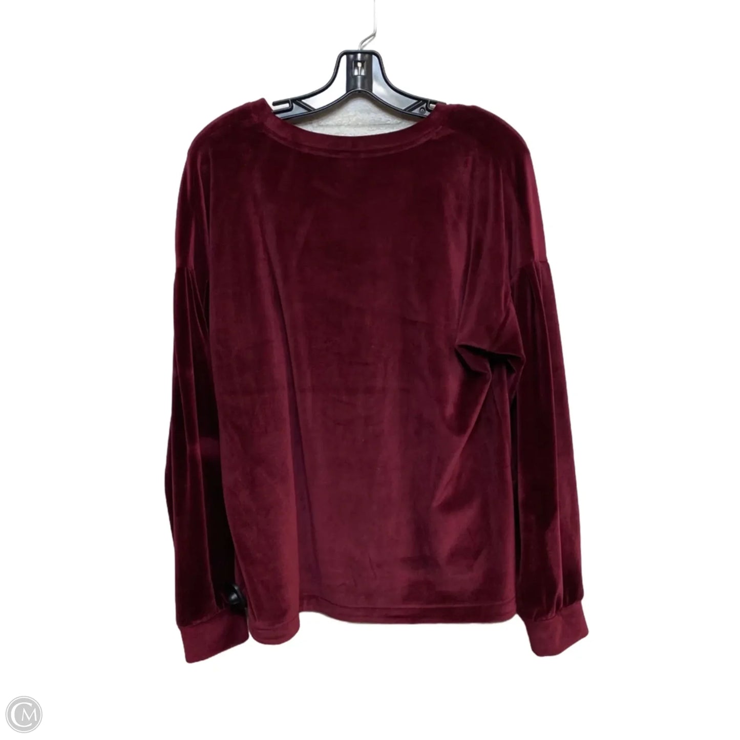 Top Long Sleeve By A New Day In Red, Size: L