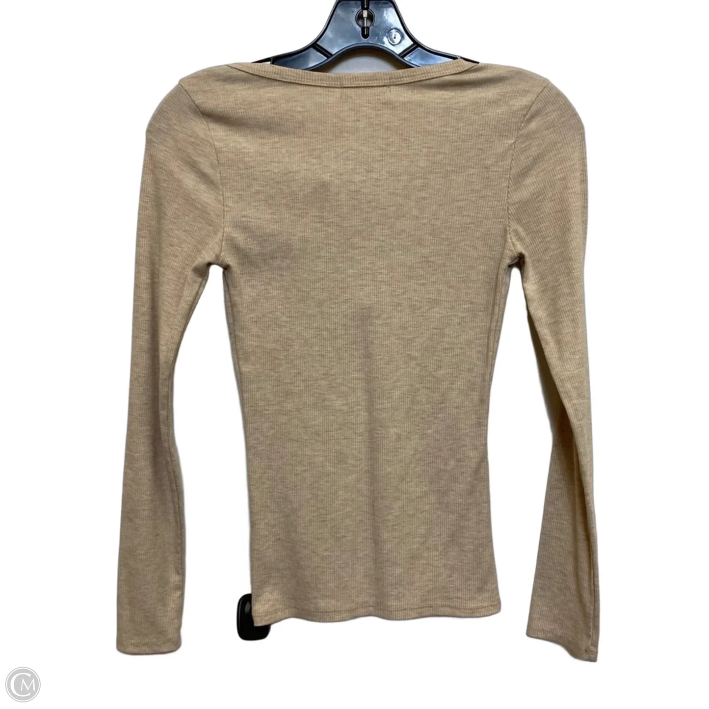 Top Long Sleeve By Frankee & Skylarr In Tan, Size: Xs