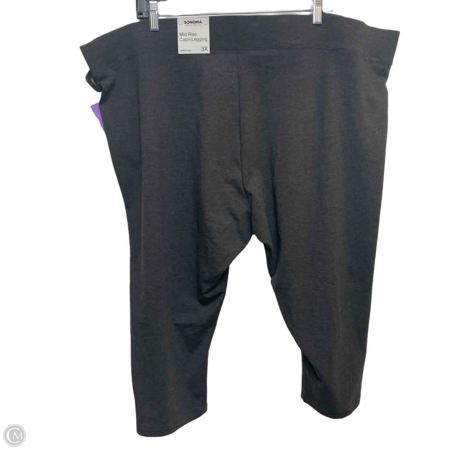 Athletic Leggings By Sonoma In Grey, Size: 3x