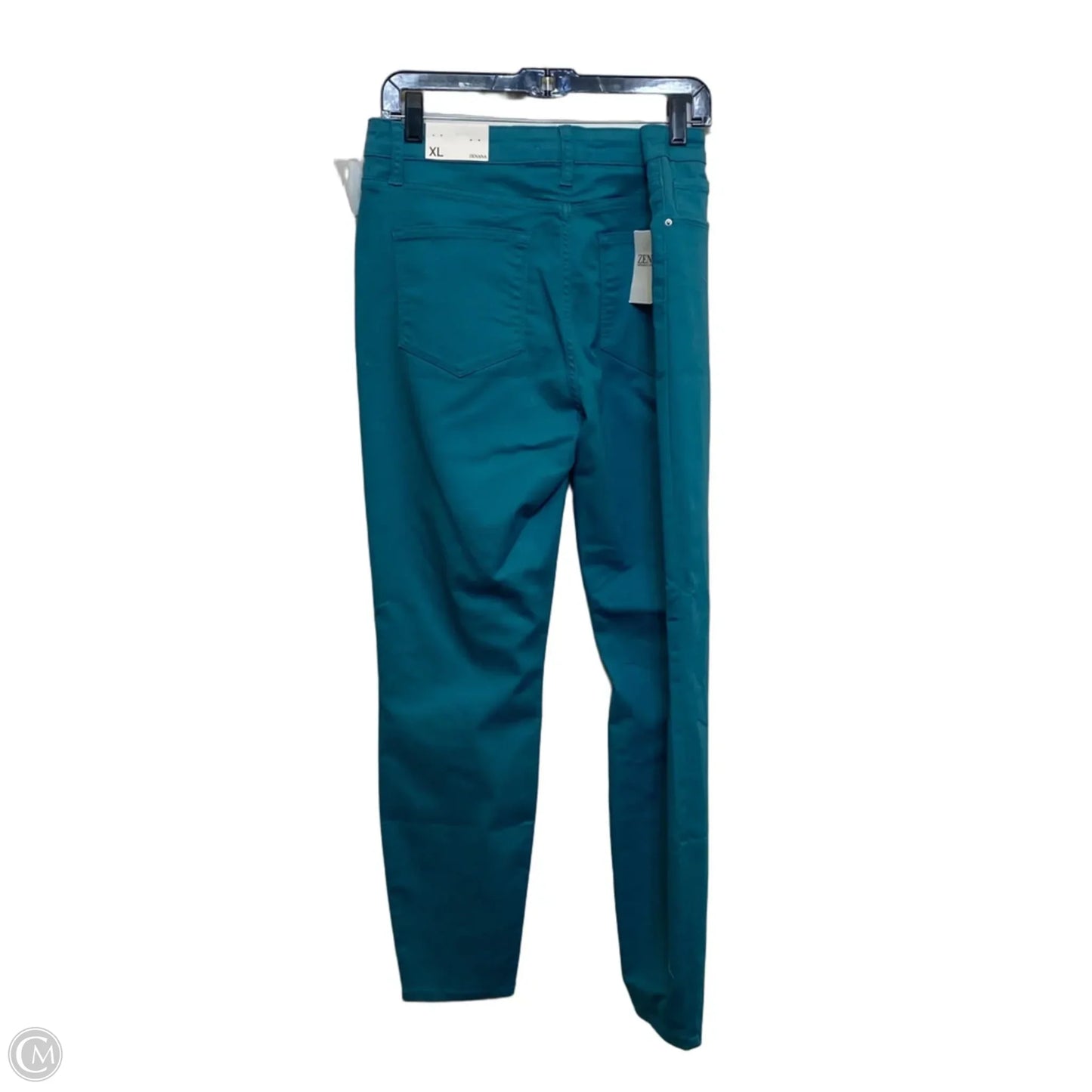 Jeans Straight By Zenana In Green, Size: Xl