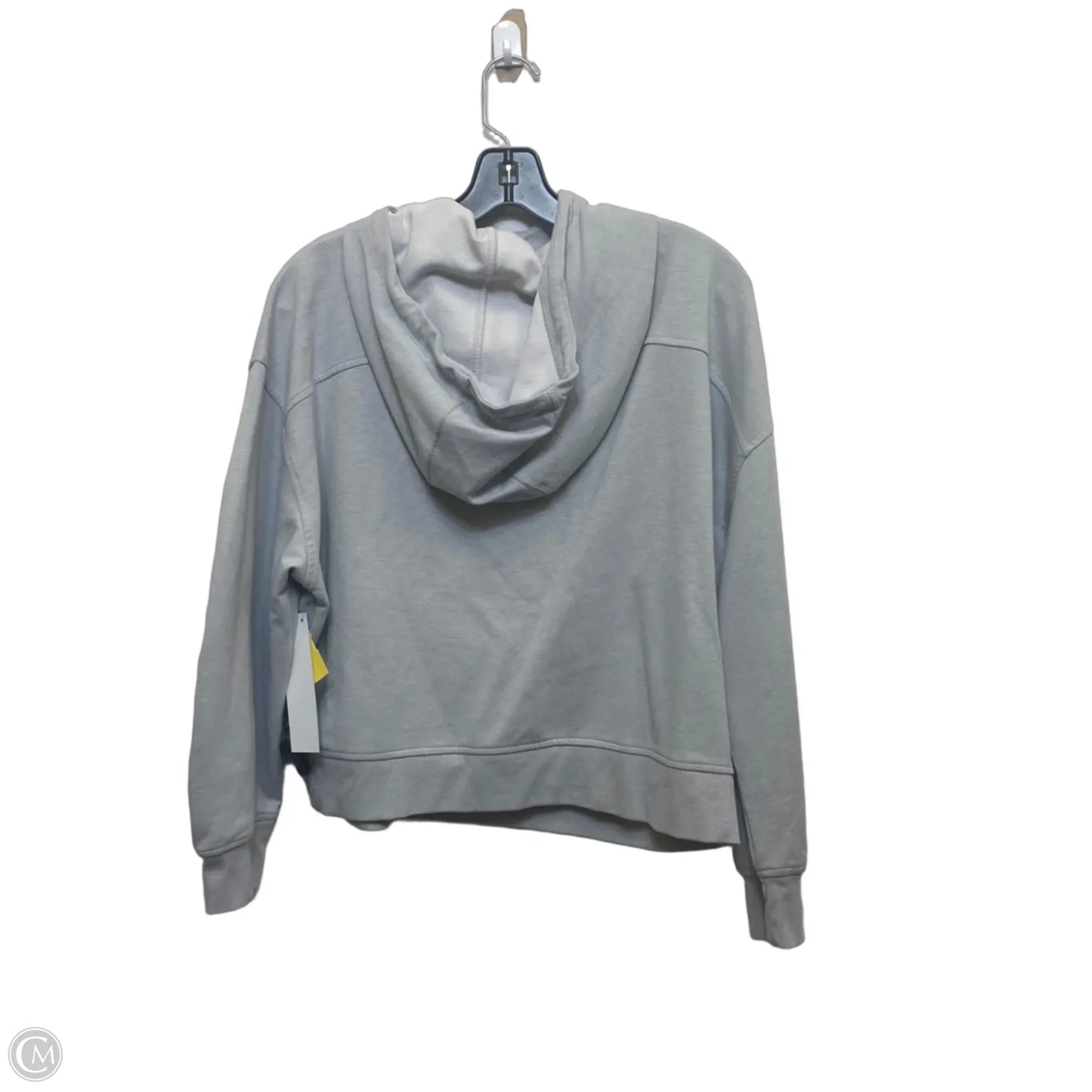 Athletic Top Long Sleeve Hoodie By Old Navy In Grey, Size: Lp