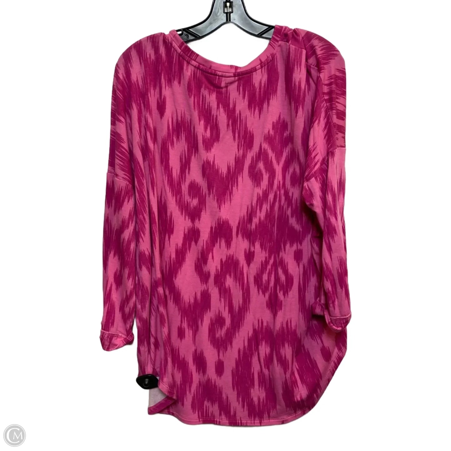 Top Long Sleeve By Crown And Ivy In Pink, Size: Xxl