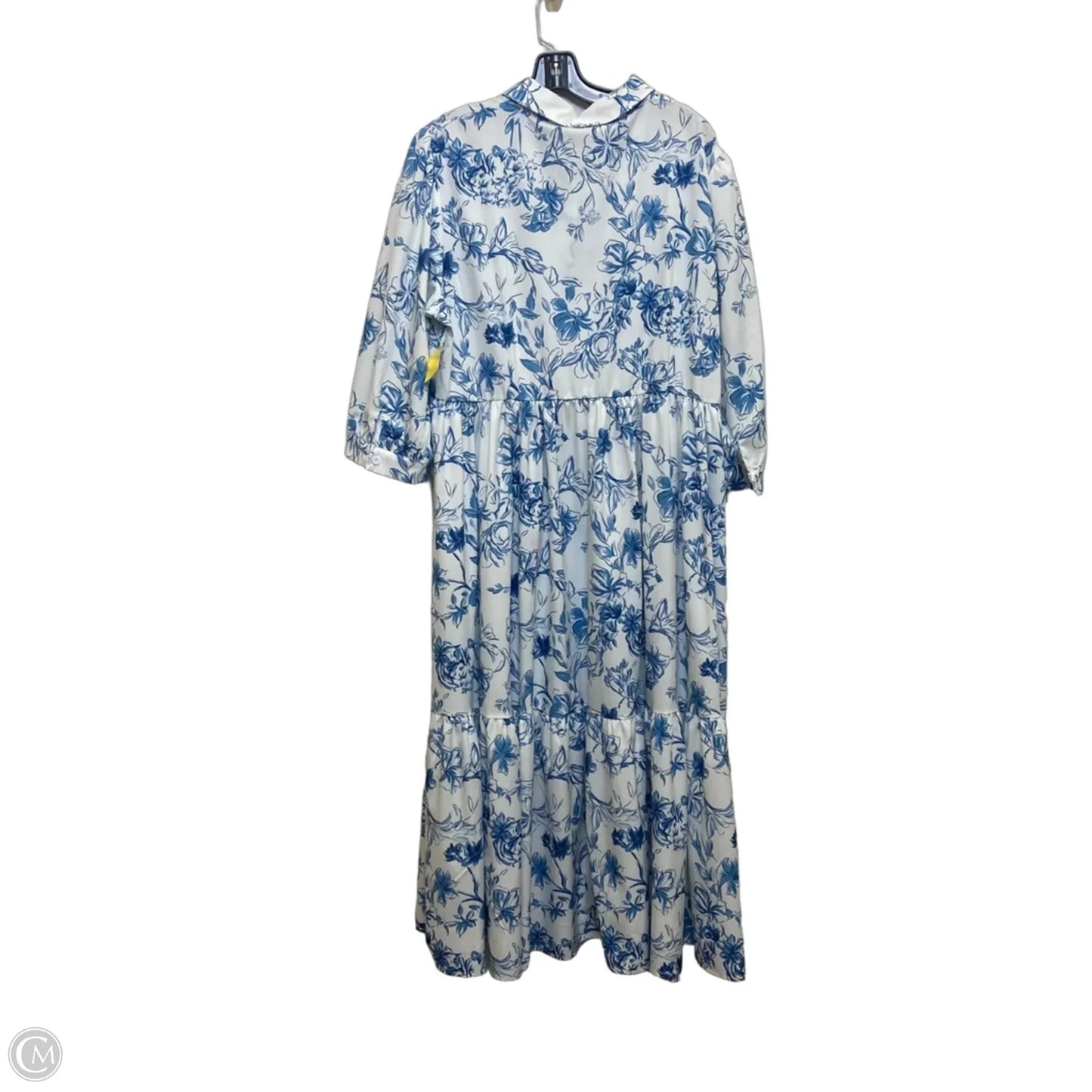Dress Casual Midi By Cmf In Blue, Size: Xxl