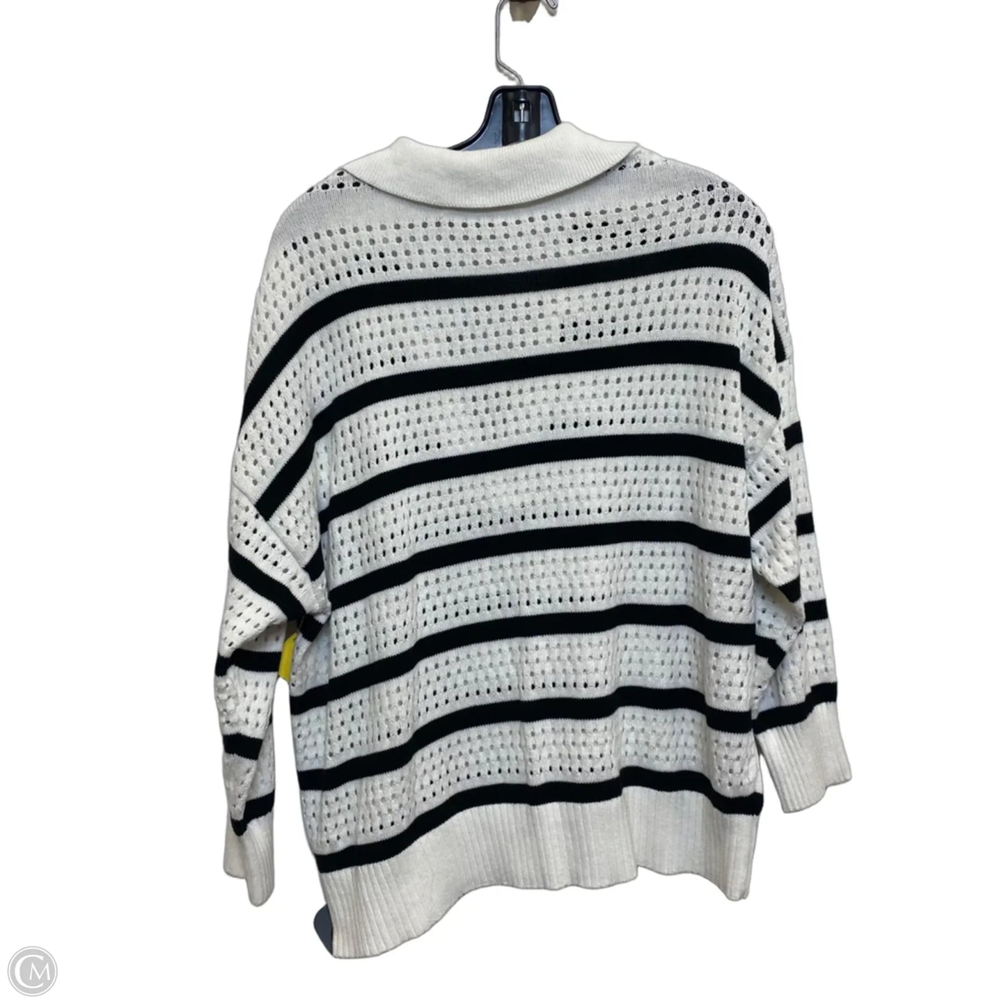 Top Long Sleeve By Torrid In Black & White, Size: L