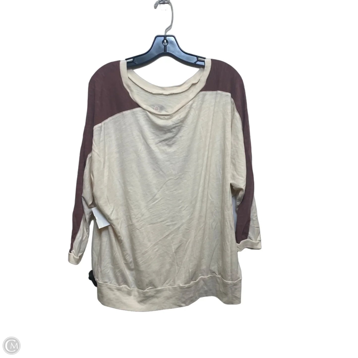 Top 3/4 Sleeve By Torrid In Cream, Size: 1x