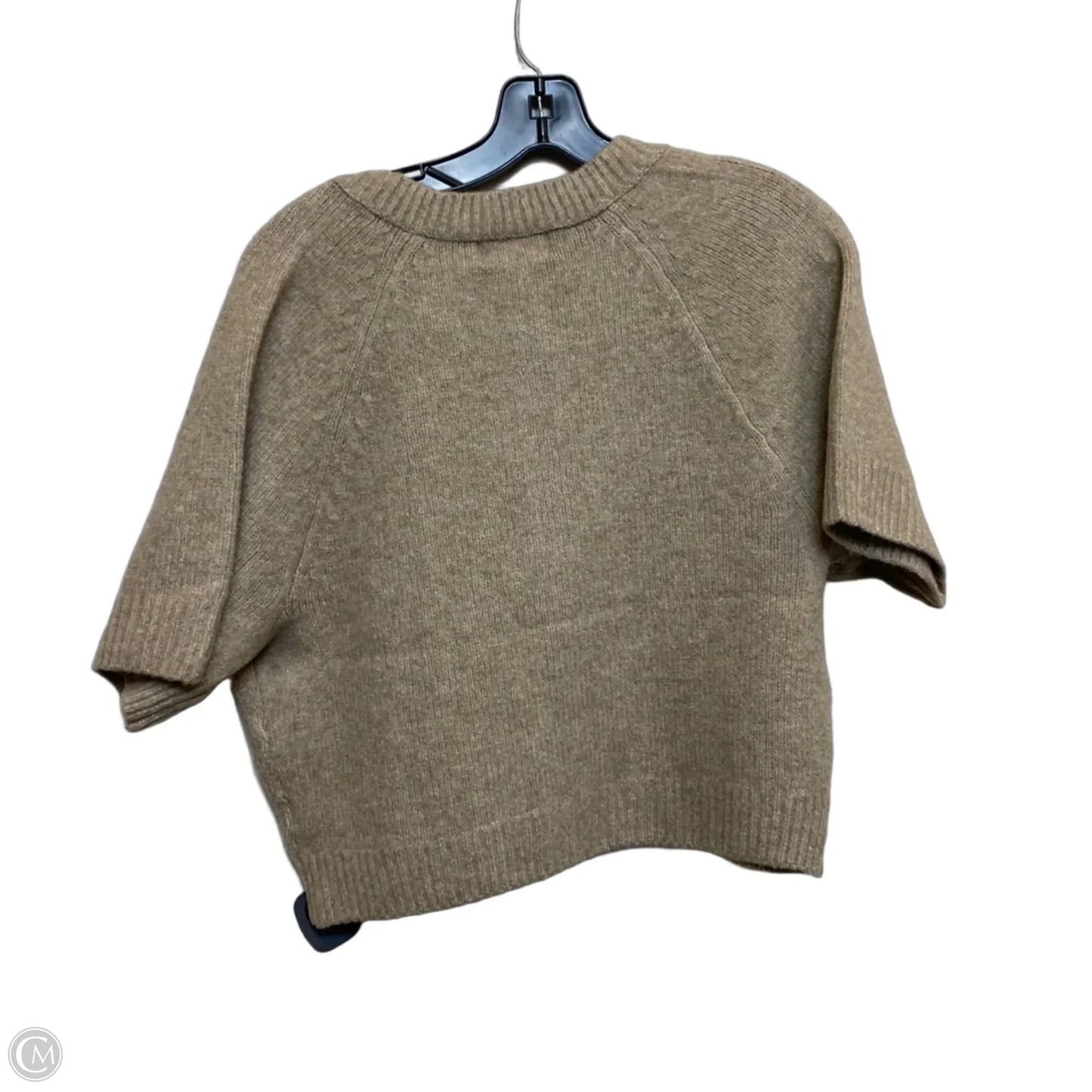 Sweater Short Sleeve By Universal Thread In Tan, Size: M