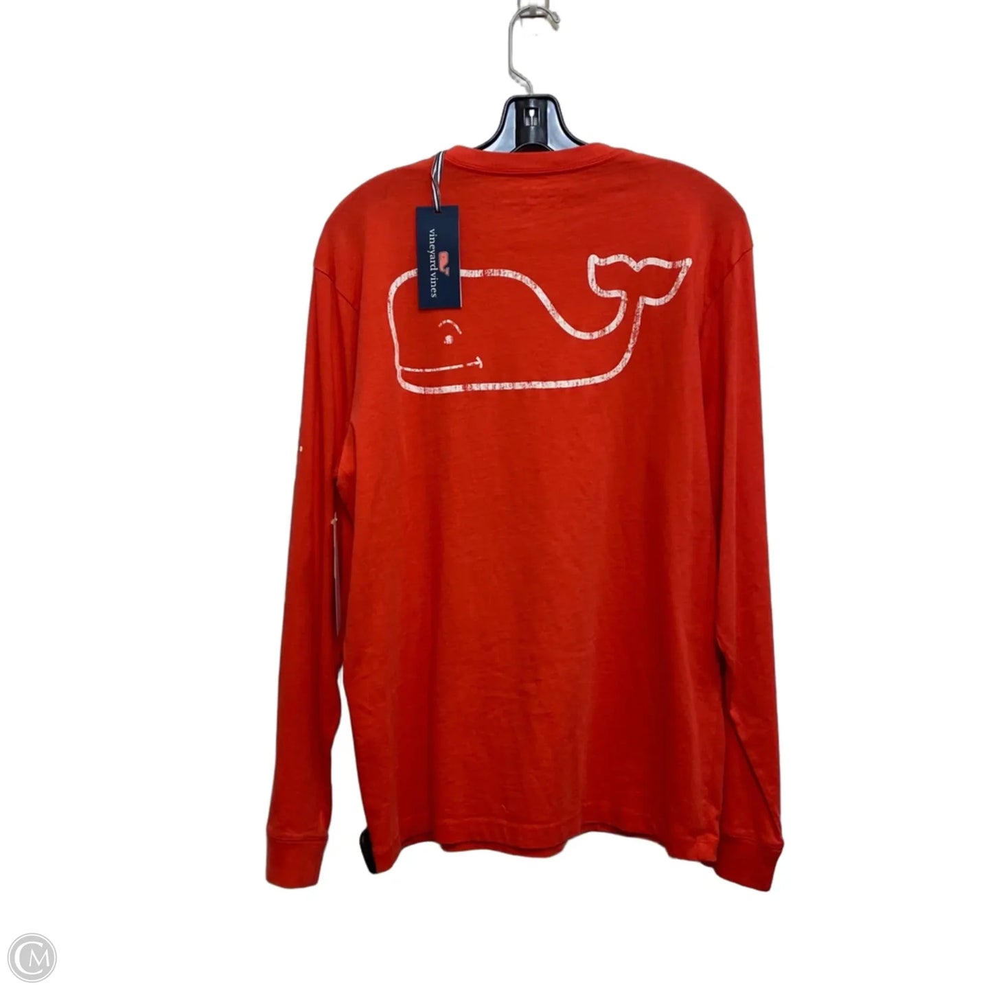 Top Long Sleeve Designer By Vineyard Vines In Red, Size: S