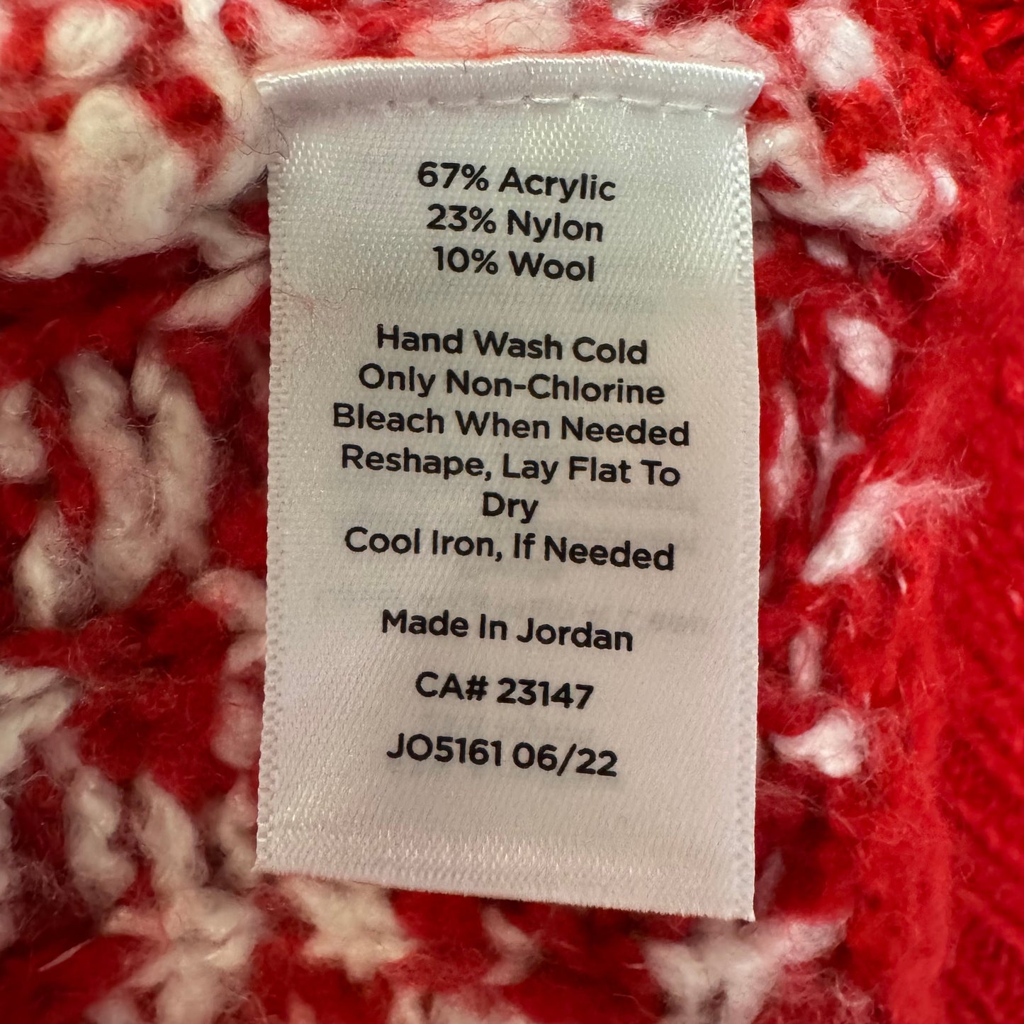 Snowflake Sweater By Talbots In Red & White, Size: L