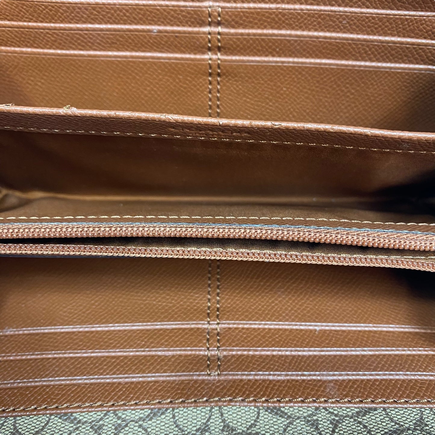 Wallet Designer By Coach In Brown, Size:Large