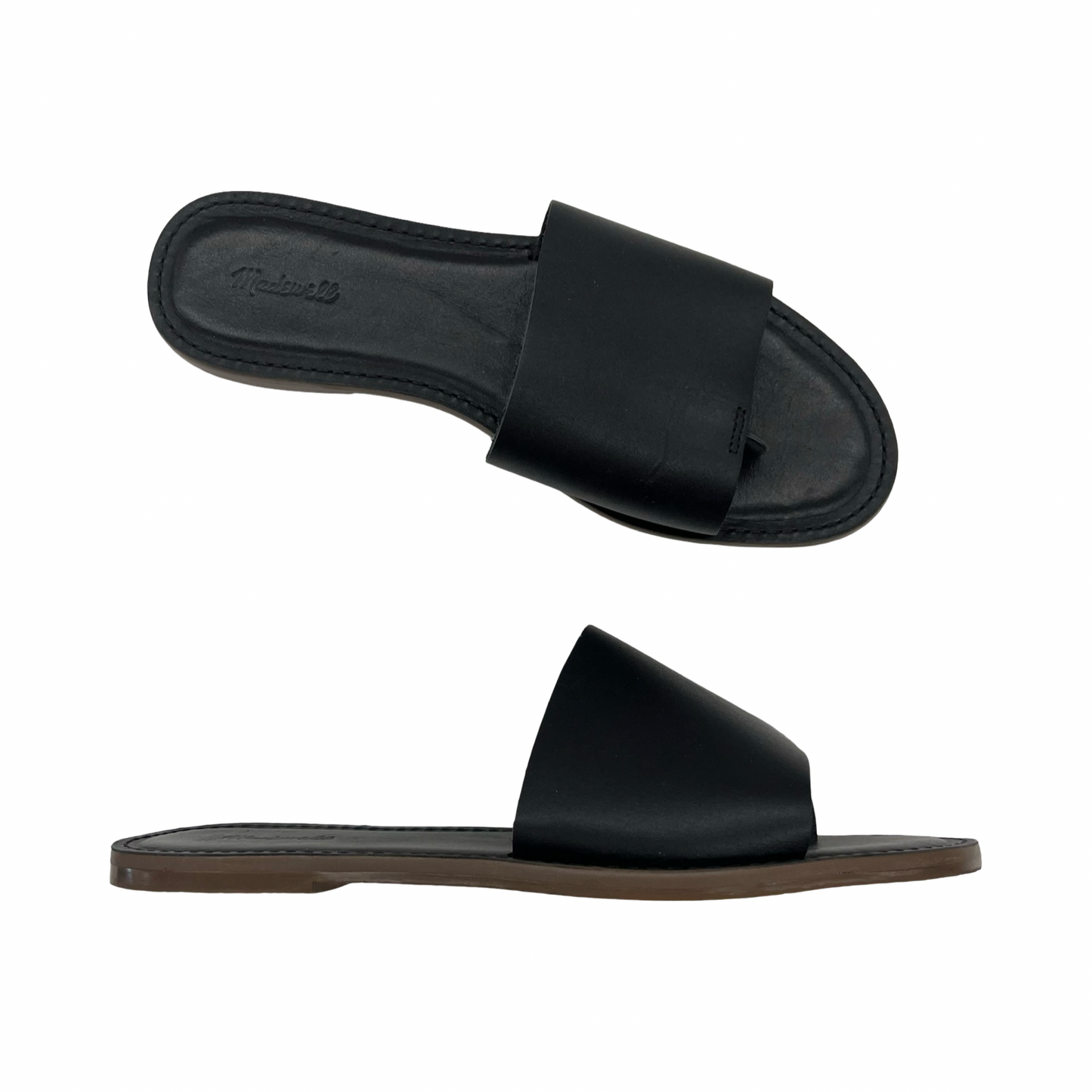 Sandals Flats By Madewell In Black, Size:8.5