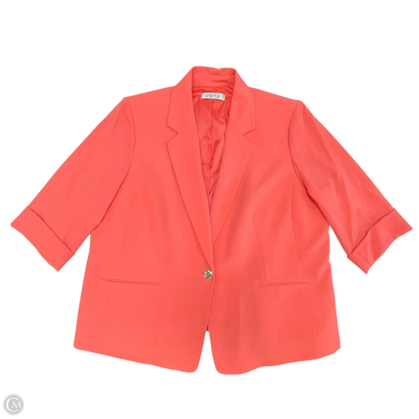 Blazer By Kasper In Coral, Size: 22