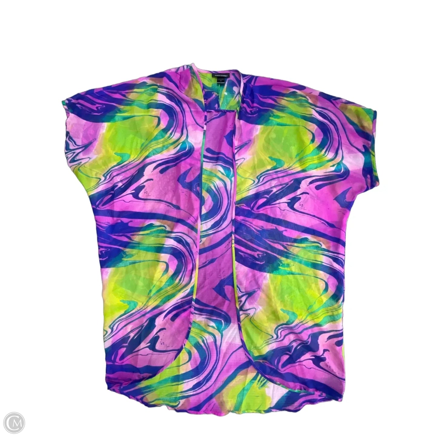 Swimwear Cover-up By Ashley Stewart In Green & Purple, Size: 2x