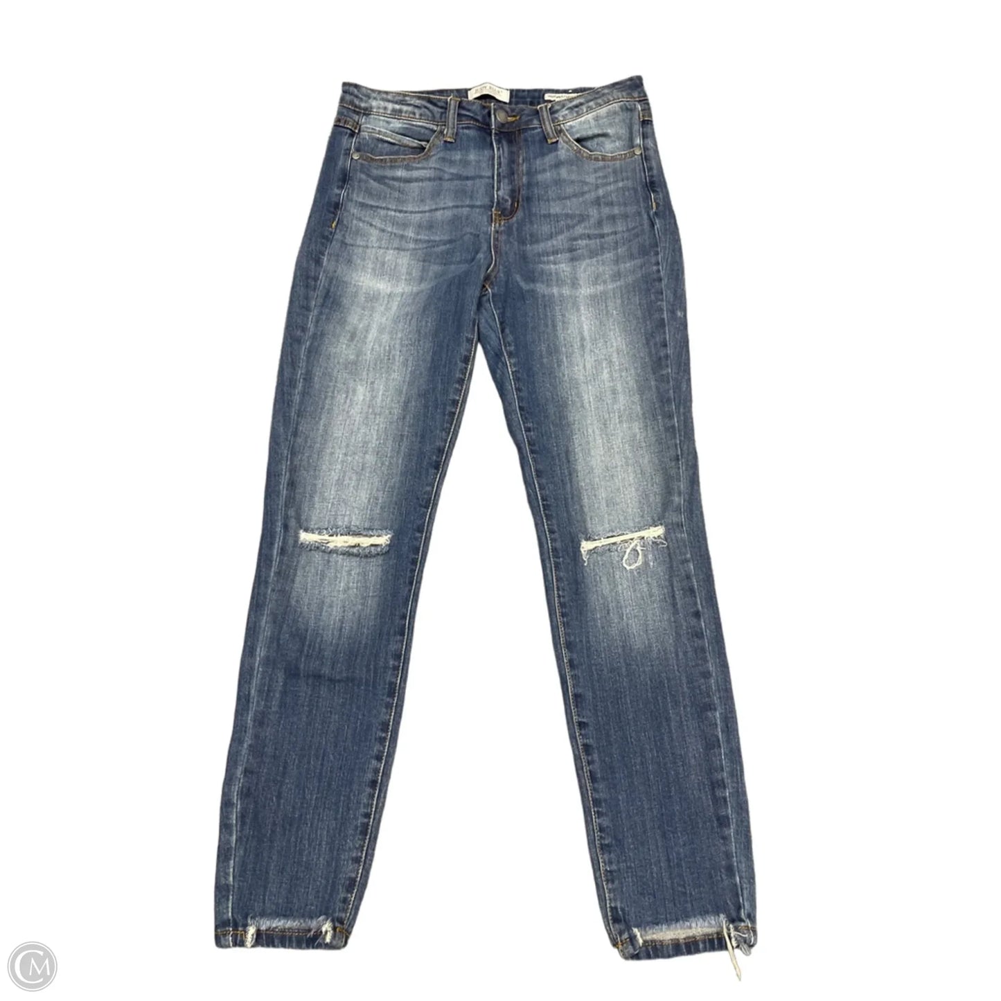 Jeans Skinny By Judy Blue In Blue Denim, Size: 30