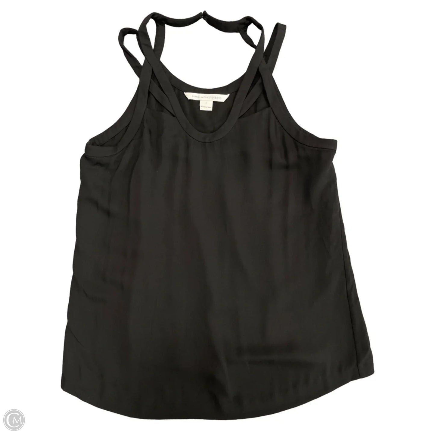Top Sleeveless Designer By Diane Von Furstenberg In Black, Size: 2