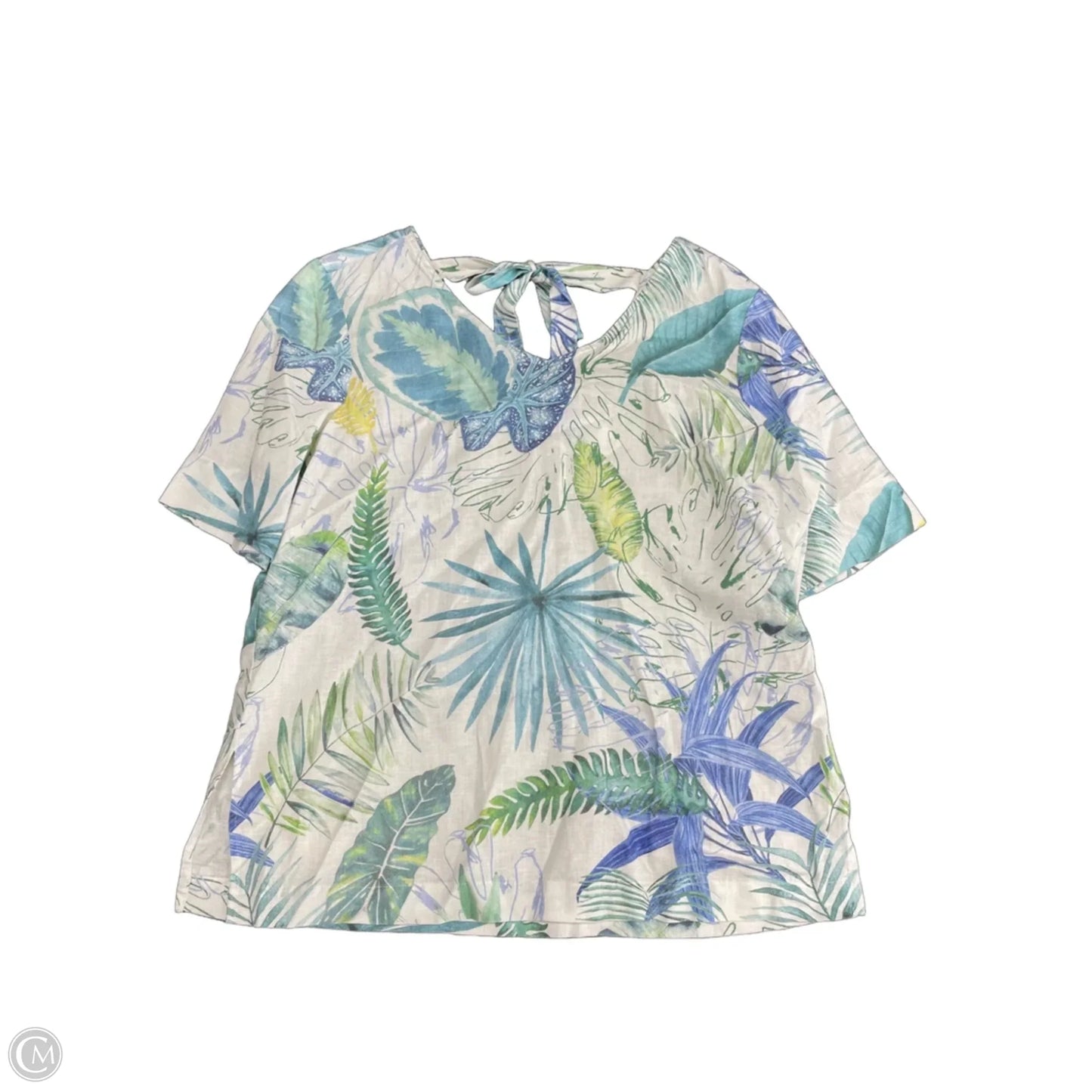 Top Short Sleeve By Cmc In Blue, Size: M