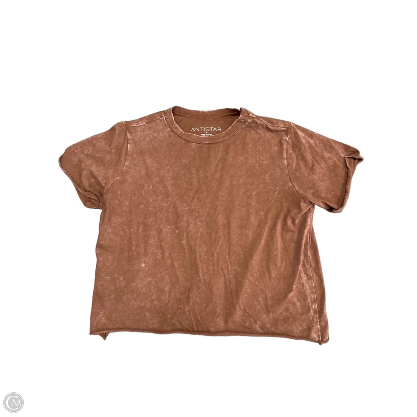 Top Short Sleeve Basic By Antistar In Brown, Size: M
