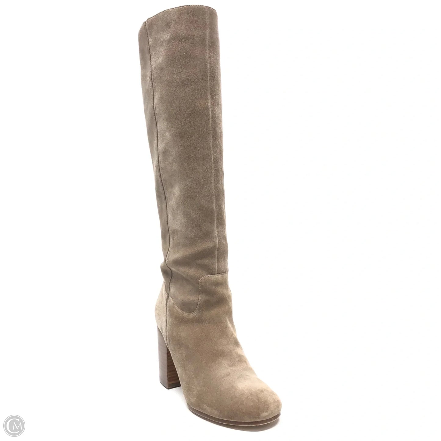 Boots Knee Heels By Via Spiga In Taupe, Size: 7.5