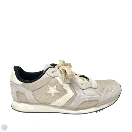 Shoes Sneakers By Converse In Gold & Grey, Size: 9.5