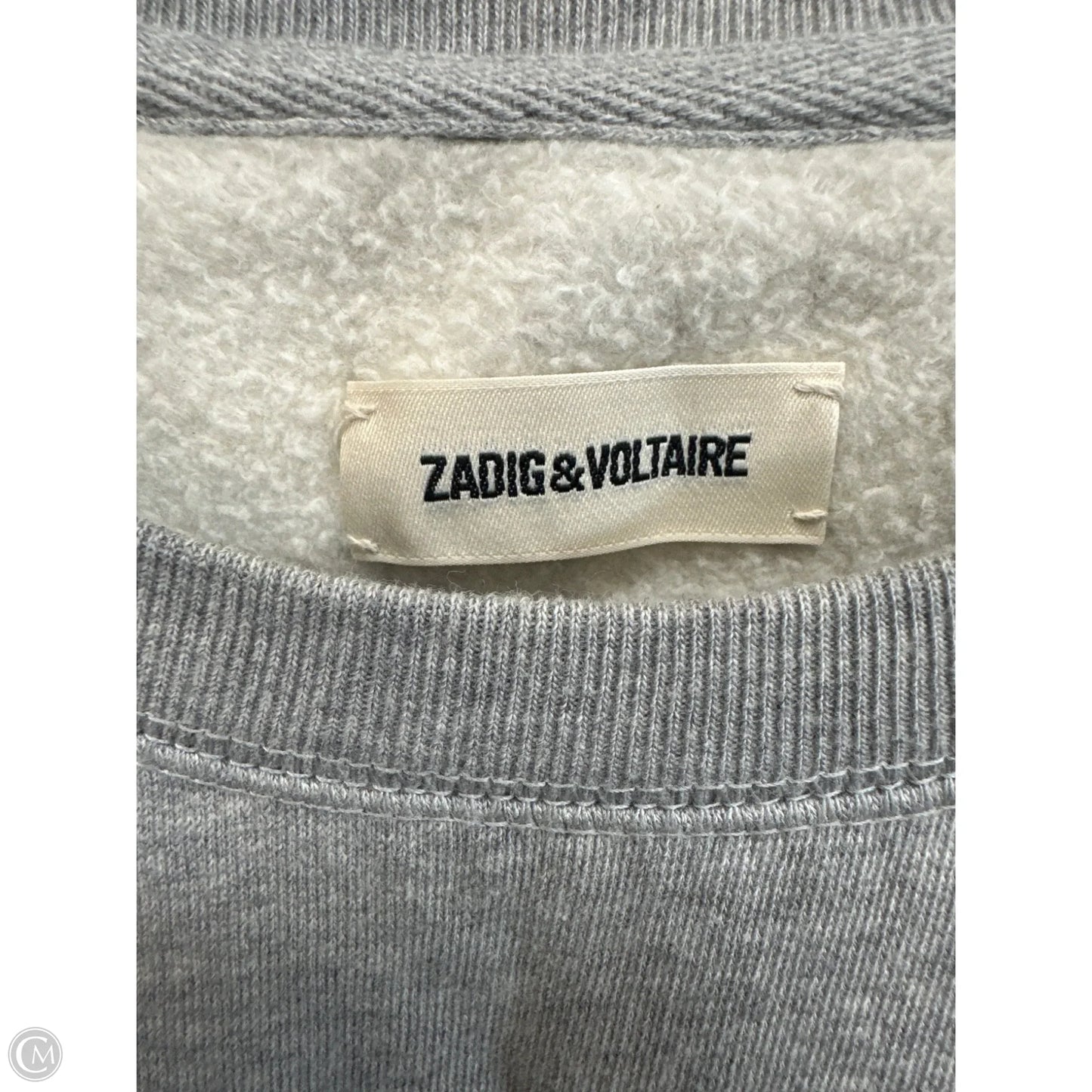 Sweatshirt Crewneck By Zadig And Voltaire In Grey, Size: S