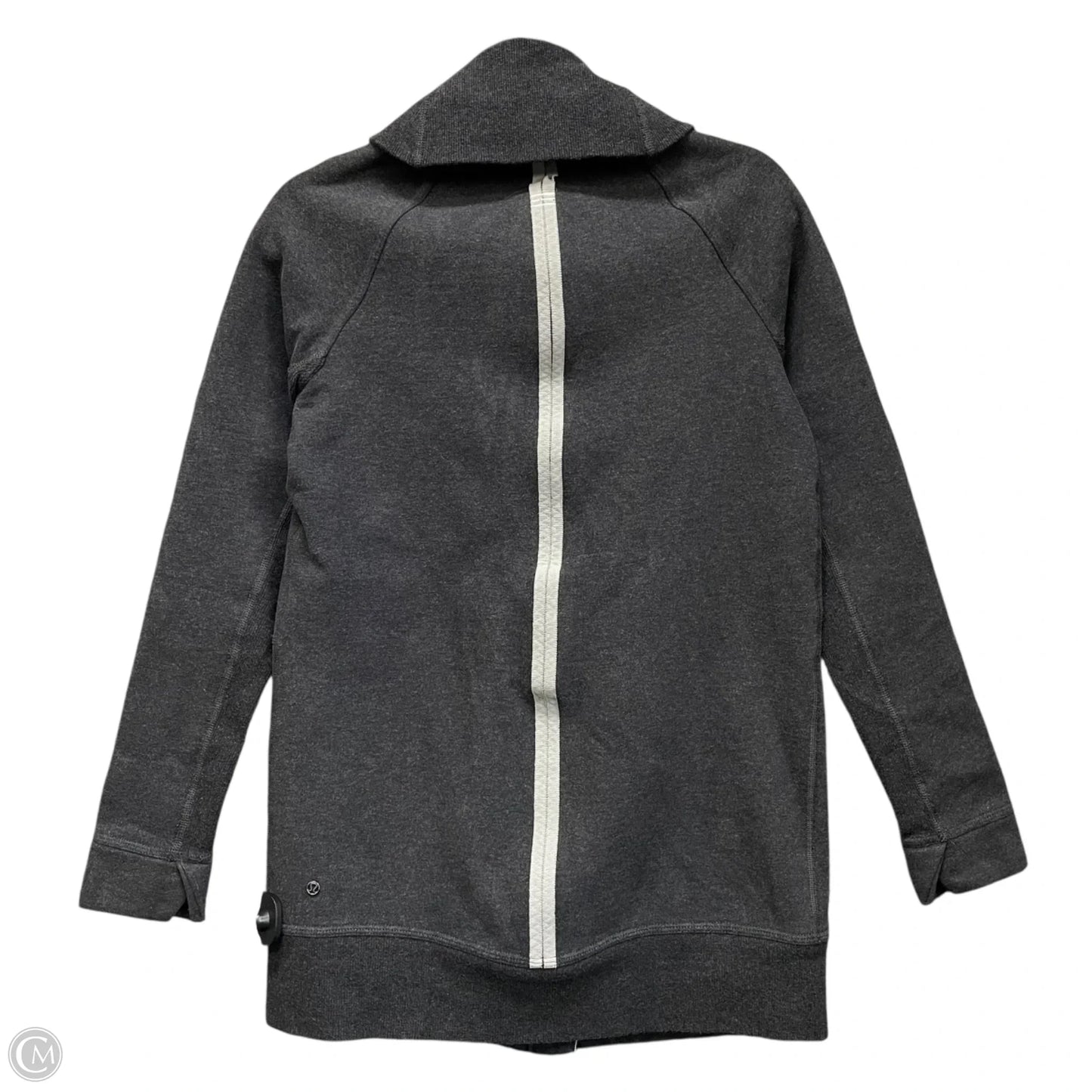 Athletic Jacket By Lululemon In Grey, Size: 4