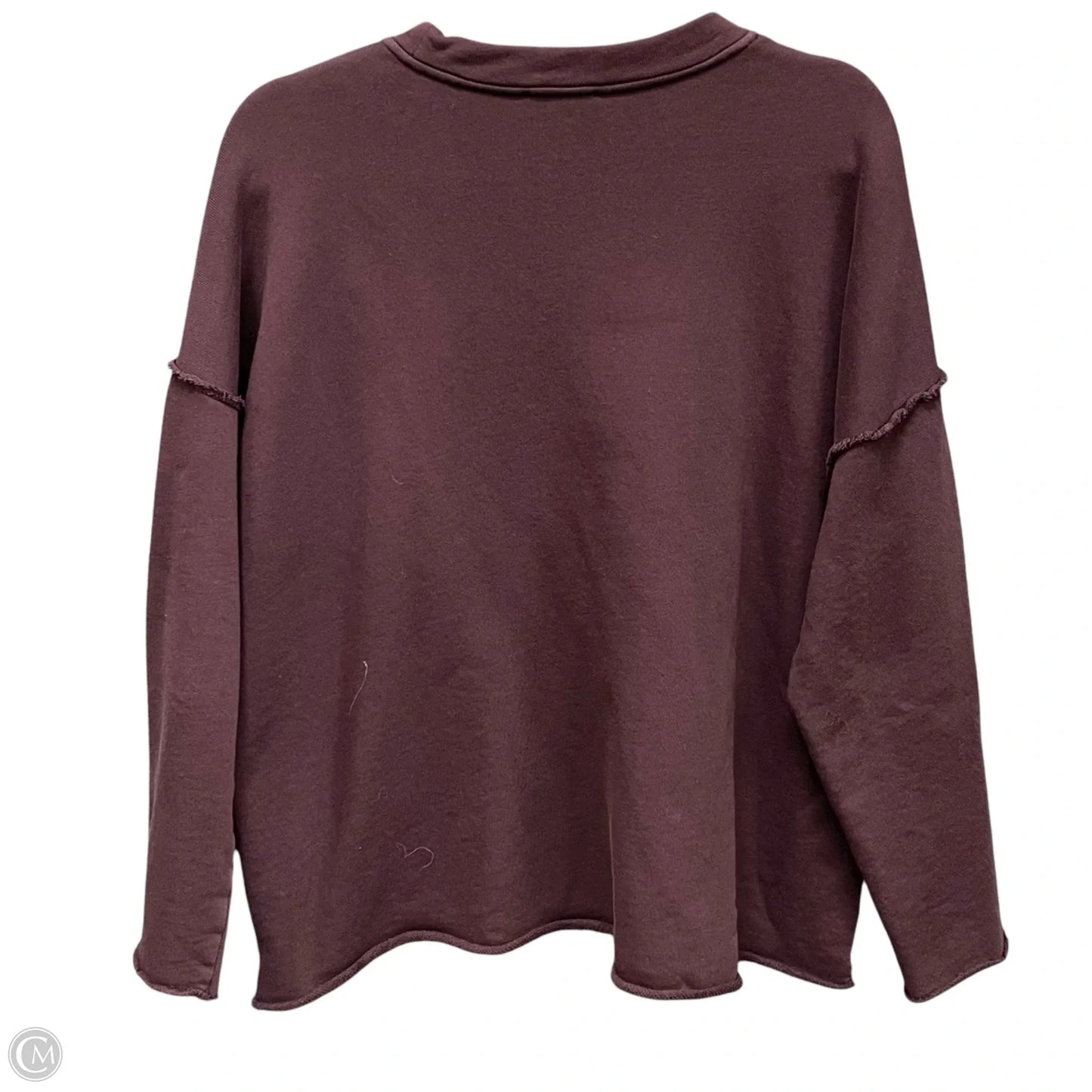 Sweatshirt Crewneck By Eileen Fisher In Purple, Size: Xl