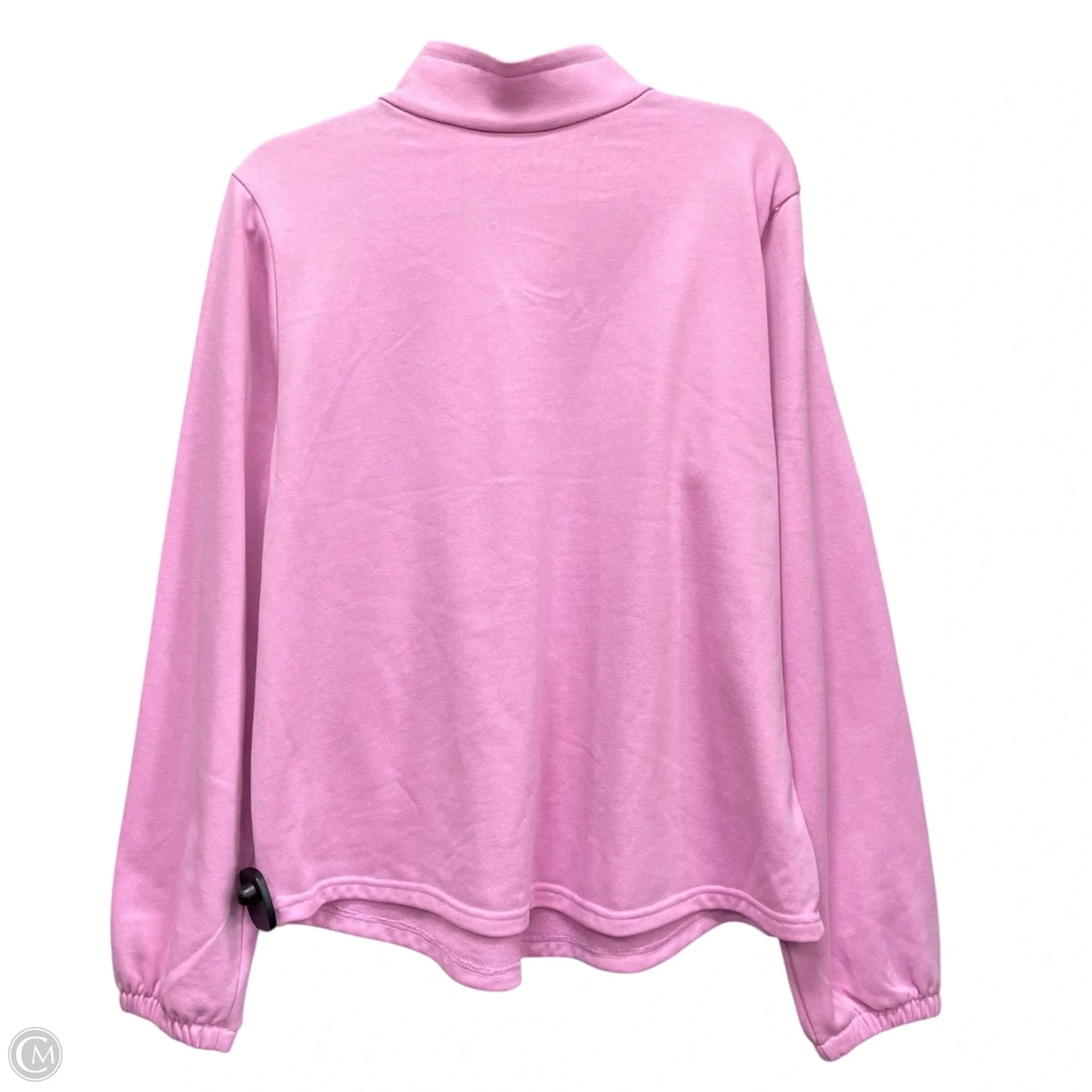 Athletic Top Long Sleeve Collar By Columbia In Pink, Size: L