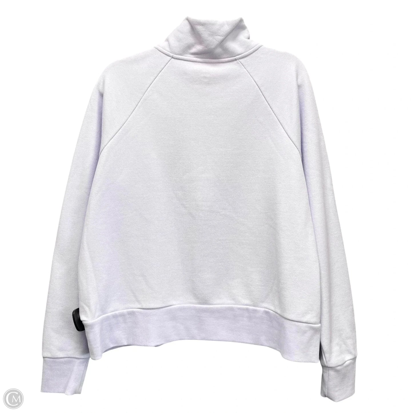 Athletic Top Long Sleeve Collar By Under Armour In Purple, Size: L