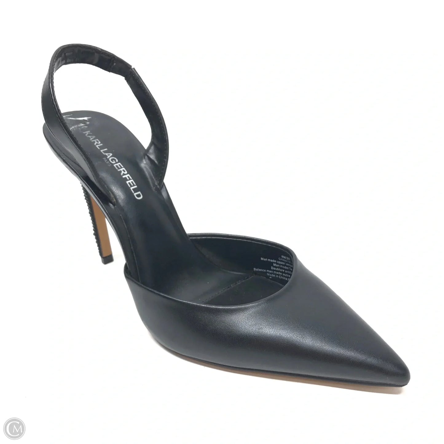 Shoes Designer By Karl Lagerfeld In Black, Size: 8