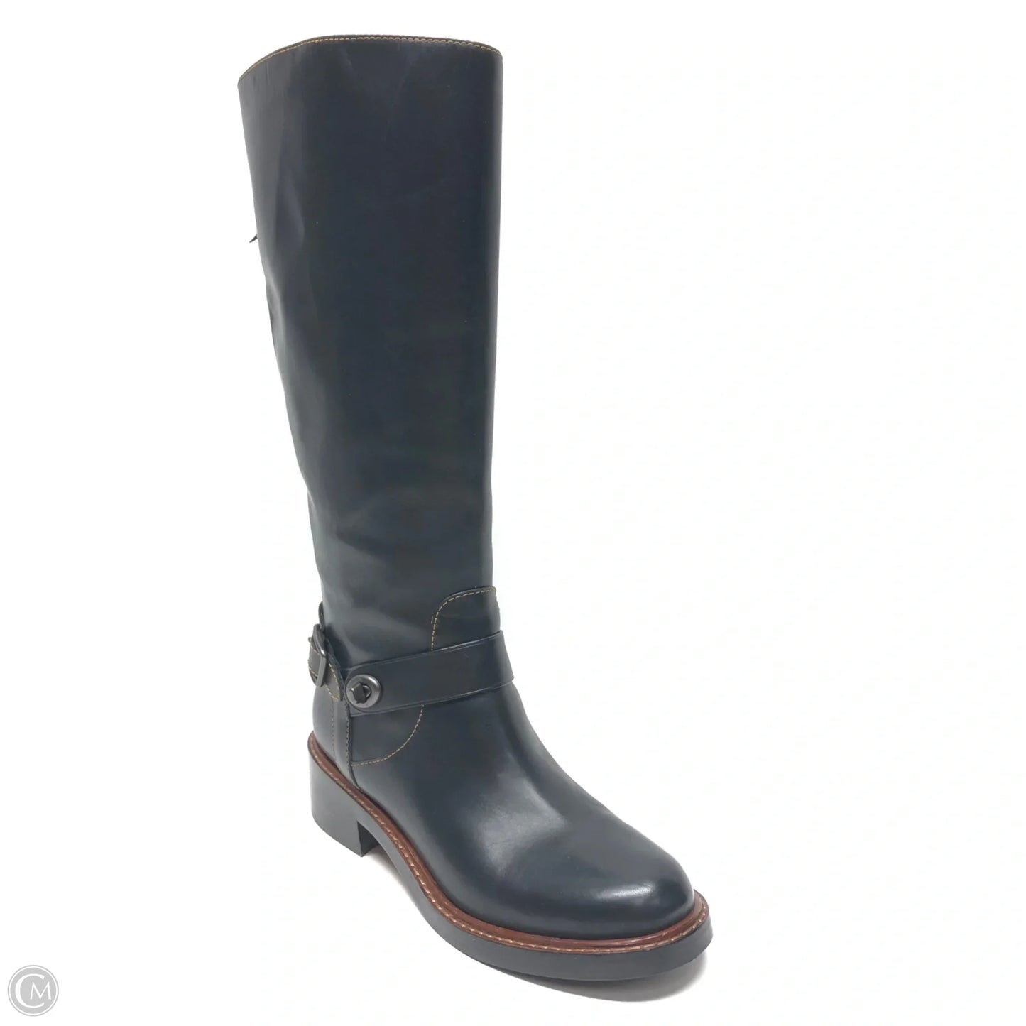 Boots Designer By Coach In Black, Size: 8