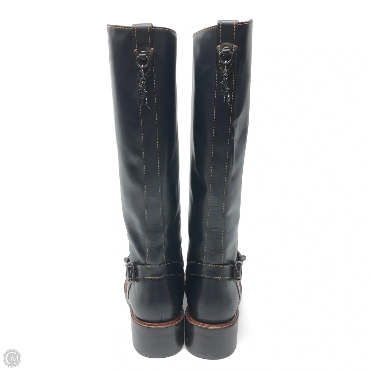 Boots Designer By Coach In Black, Size: 8