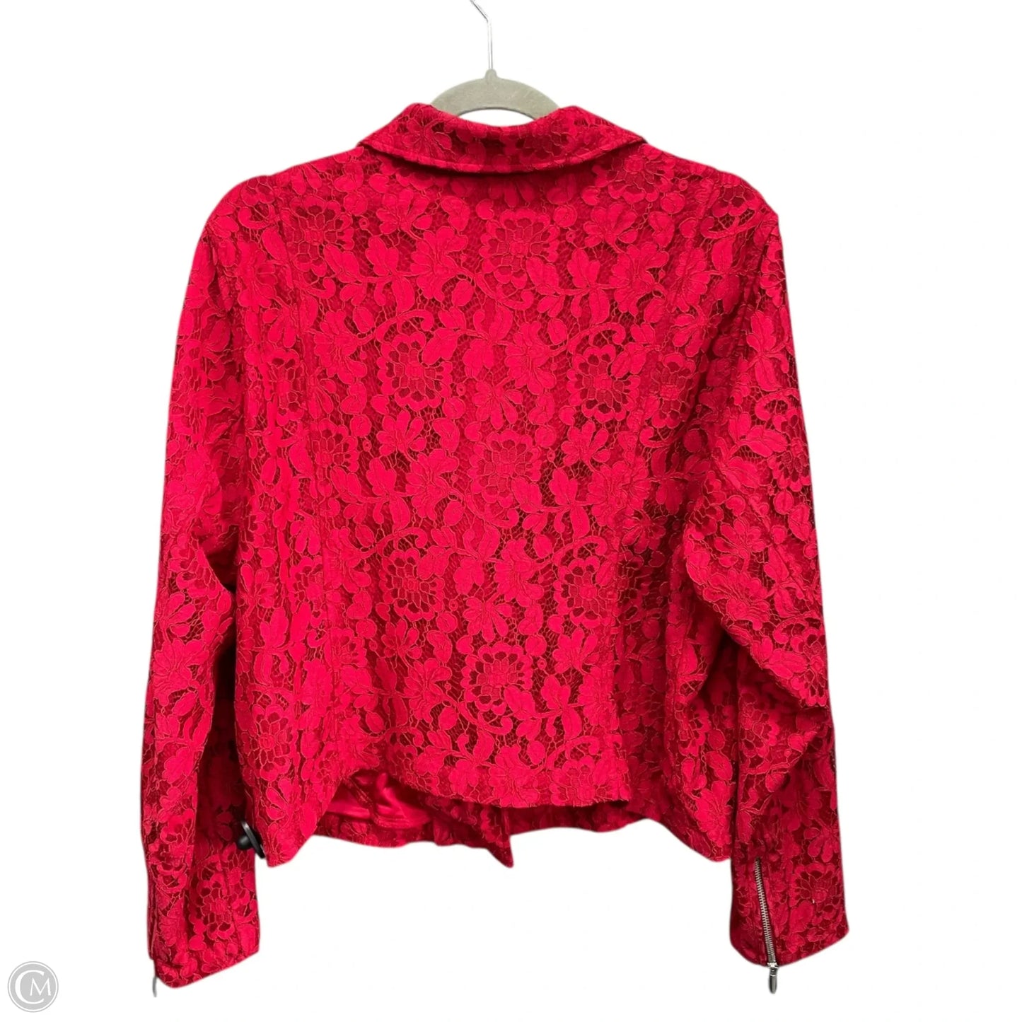 Jacket Moto By Torrid In Red, Size: 2x