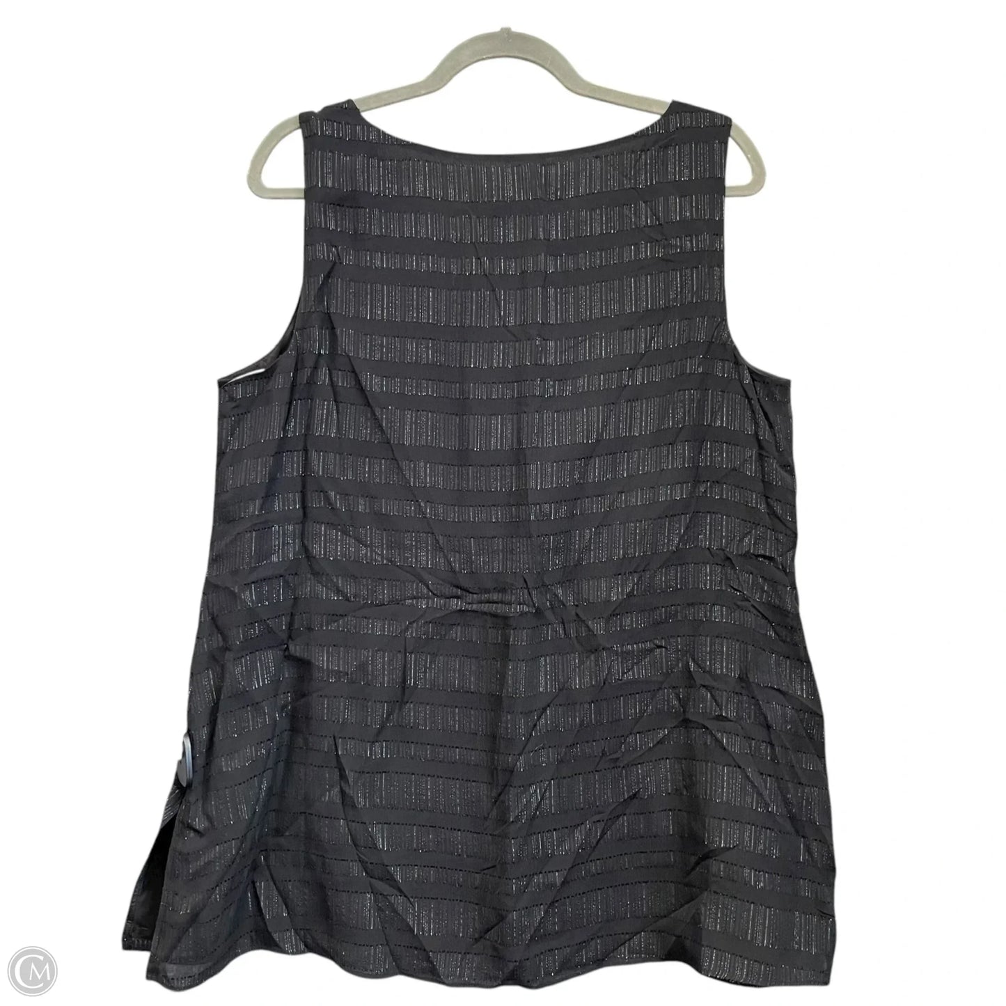 Blouse Sleeveless By Eileen Fisher In Black, Size: M