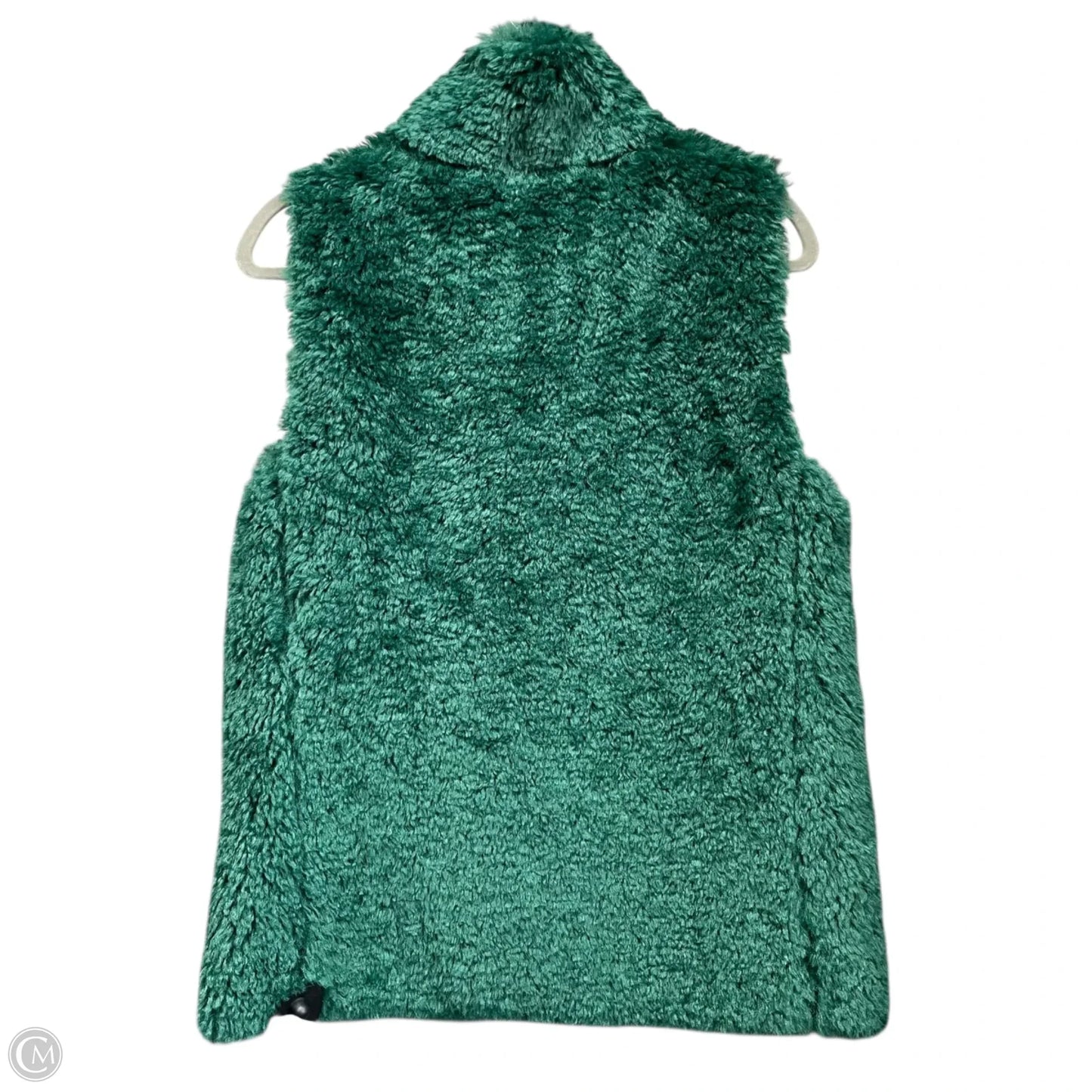 Vest Faux Fur & Sherpa By Talbots In Green, Size: Xs