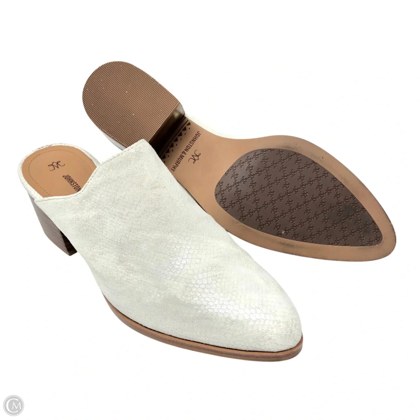 Shoes Heels Block By Johnston & Murphy In Ivory, Size: 7.5