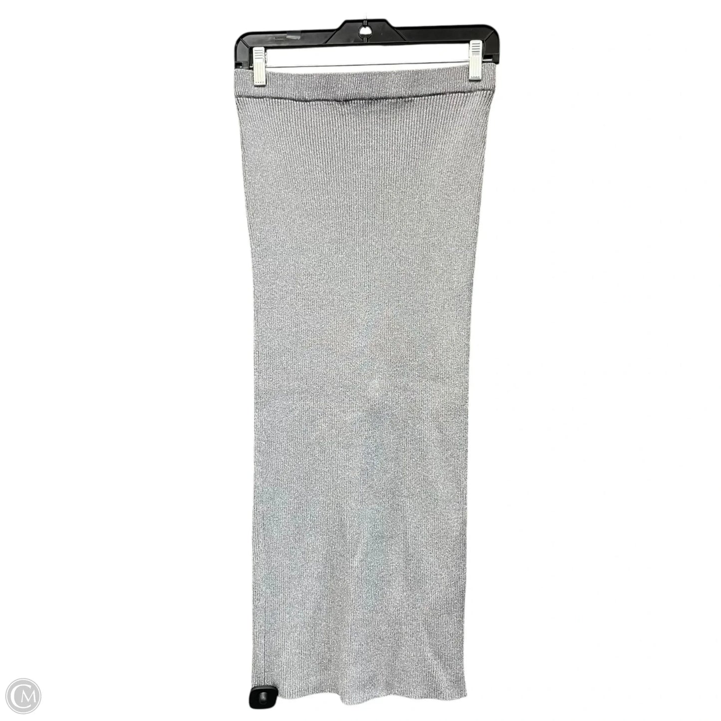 Skirt Midi By Zara In Silver, Size: M